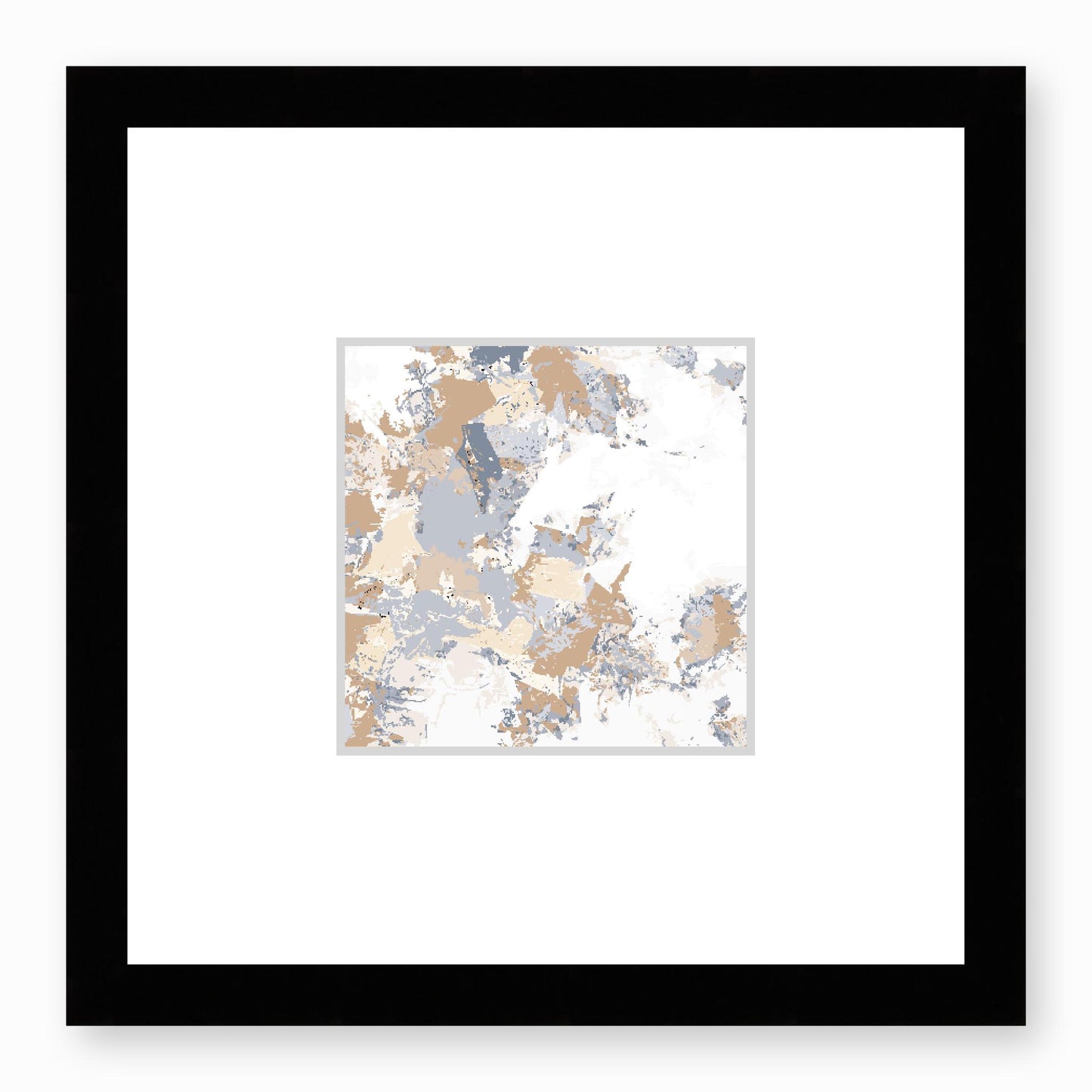 Framed Graphic Art Print, Faux Mat - 12x12 inches | FMS-1163-7695, Prints, Graphic art, Black Frame, 30 x 30 cm ,12 x 12 inches