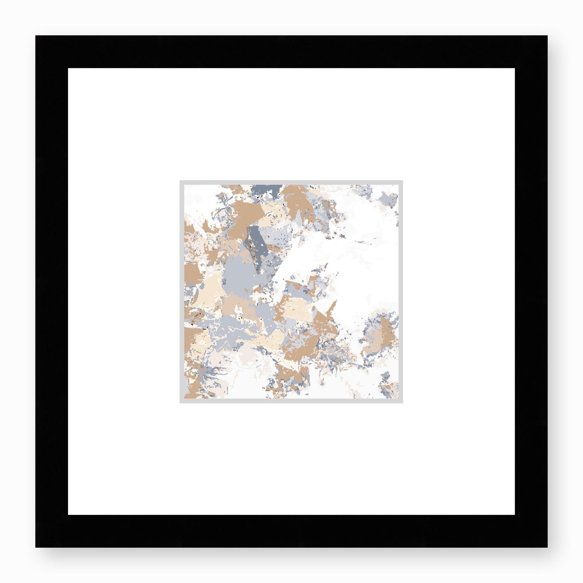 Framed Graphic Art Print, Faux Mat - 12x12 inches | FMS-1163-7695, Prints, Graphic art, Black Frame, 30 x 30 cm ,12 x 12 inches