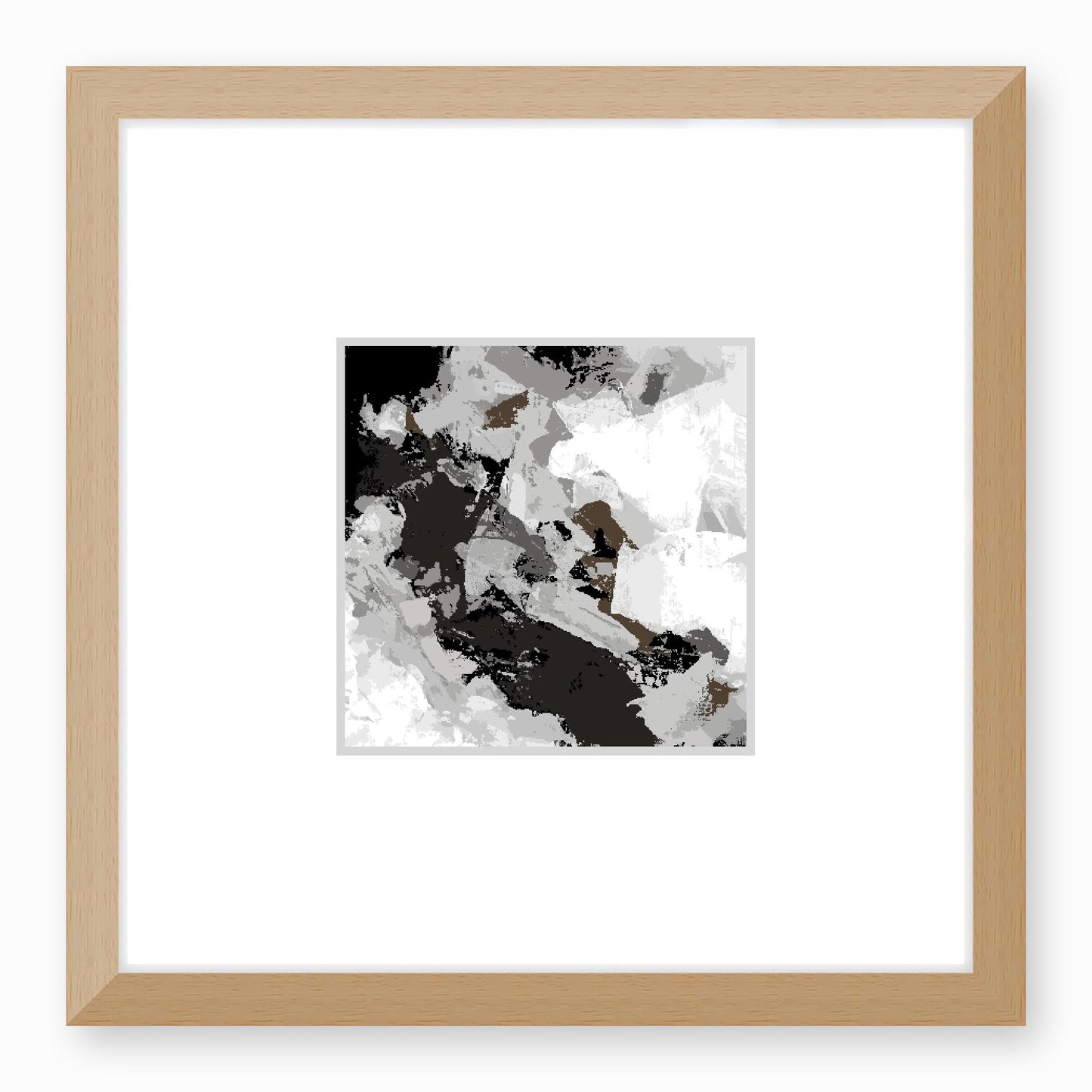 Framed Graphic Art Print, Faux Mat - 12x12 inches | FMS-1012-7690, Prints, Graphic art, Natural Frame, 30 x 30 cm ,12 x 12 inches
