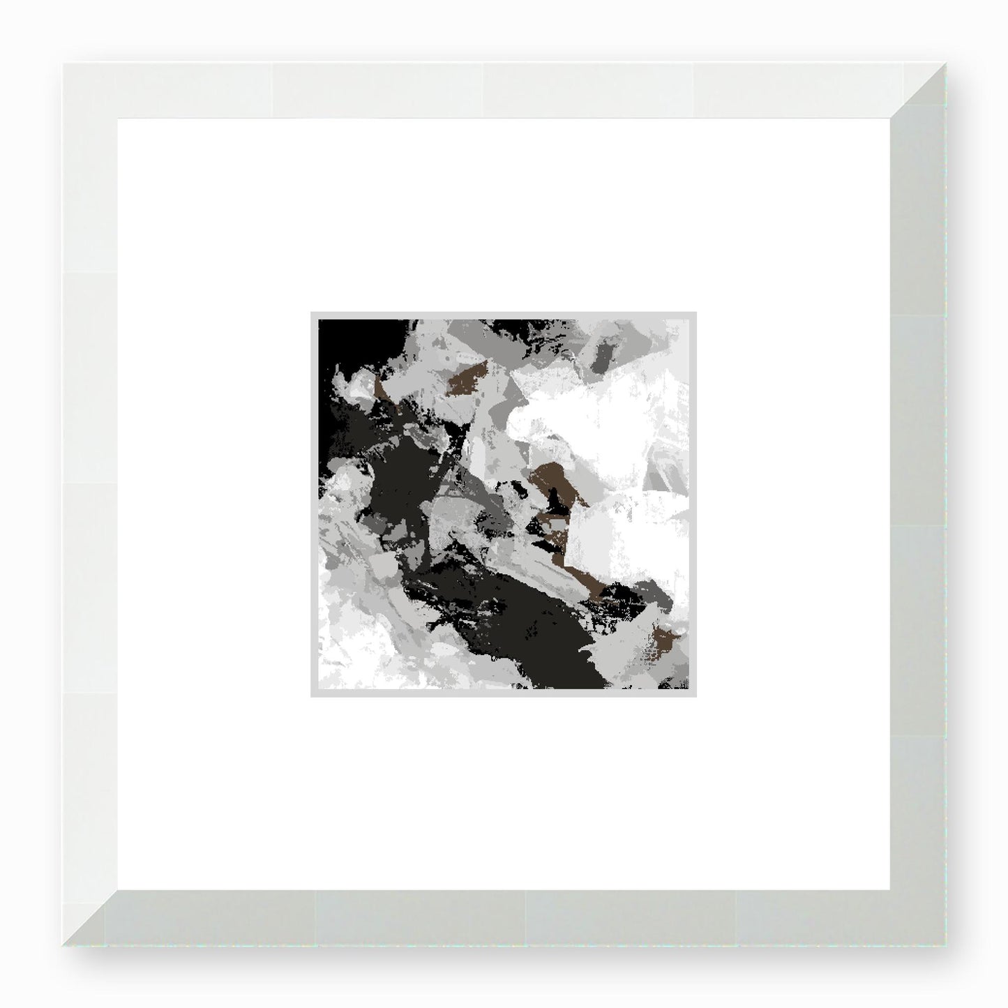 Framed Graphic Art Print, Faux Mat - 12x12 inches | FMS-1012-7690, Prints, Graphic art, White Frame, 30 x 30 cm ,12 x 12 inches