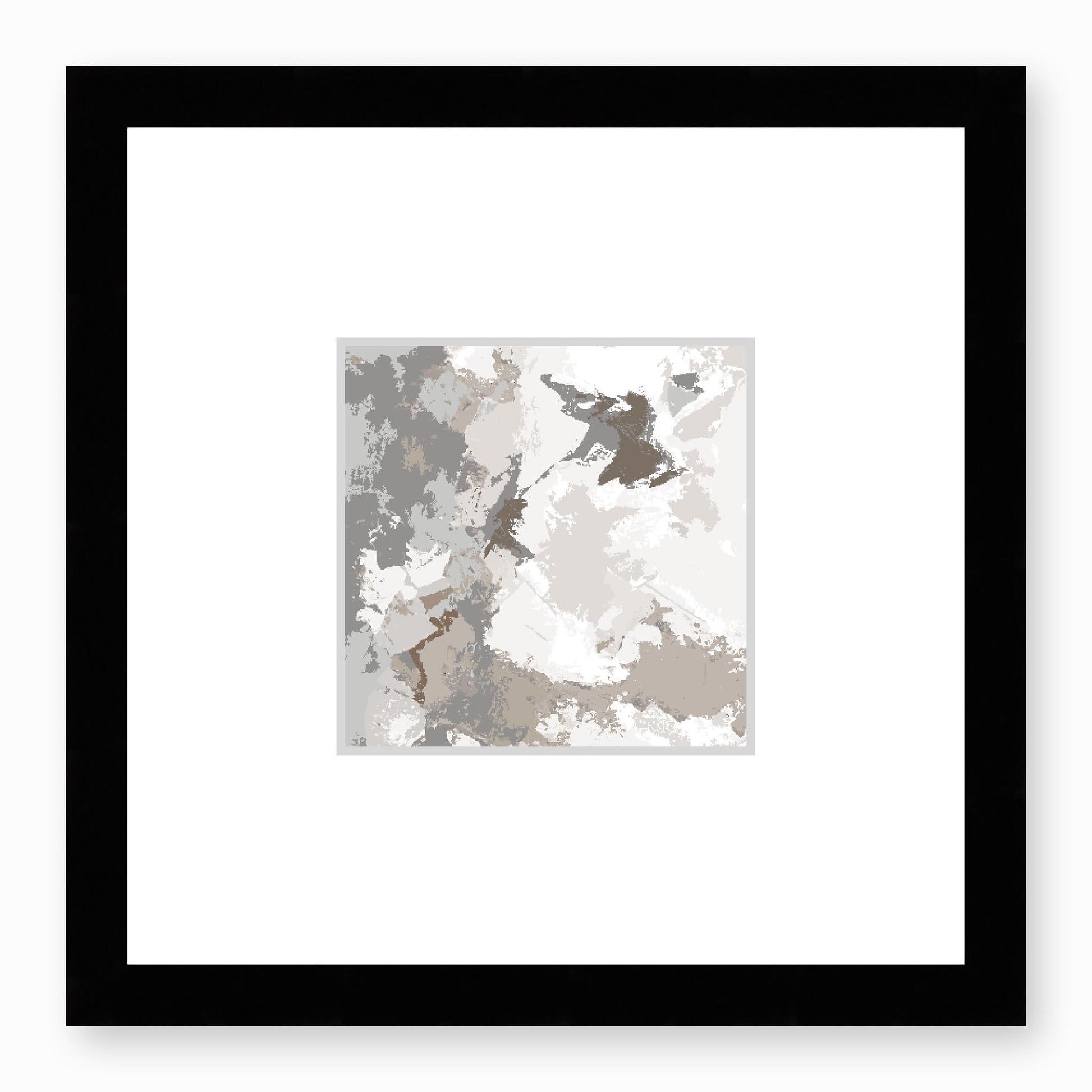 Framed Graphic Art Print, Faux Mat - 12x12 inches | FMS-1171-7691, Prints, Graphic art, Black Frame, 30 x 30 cm ,12 x 12 inches