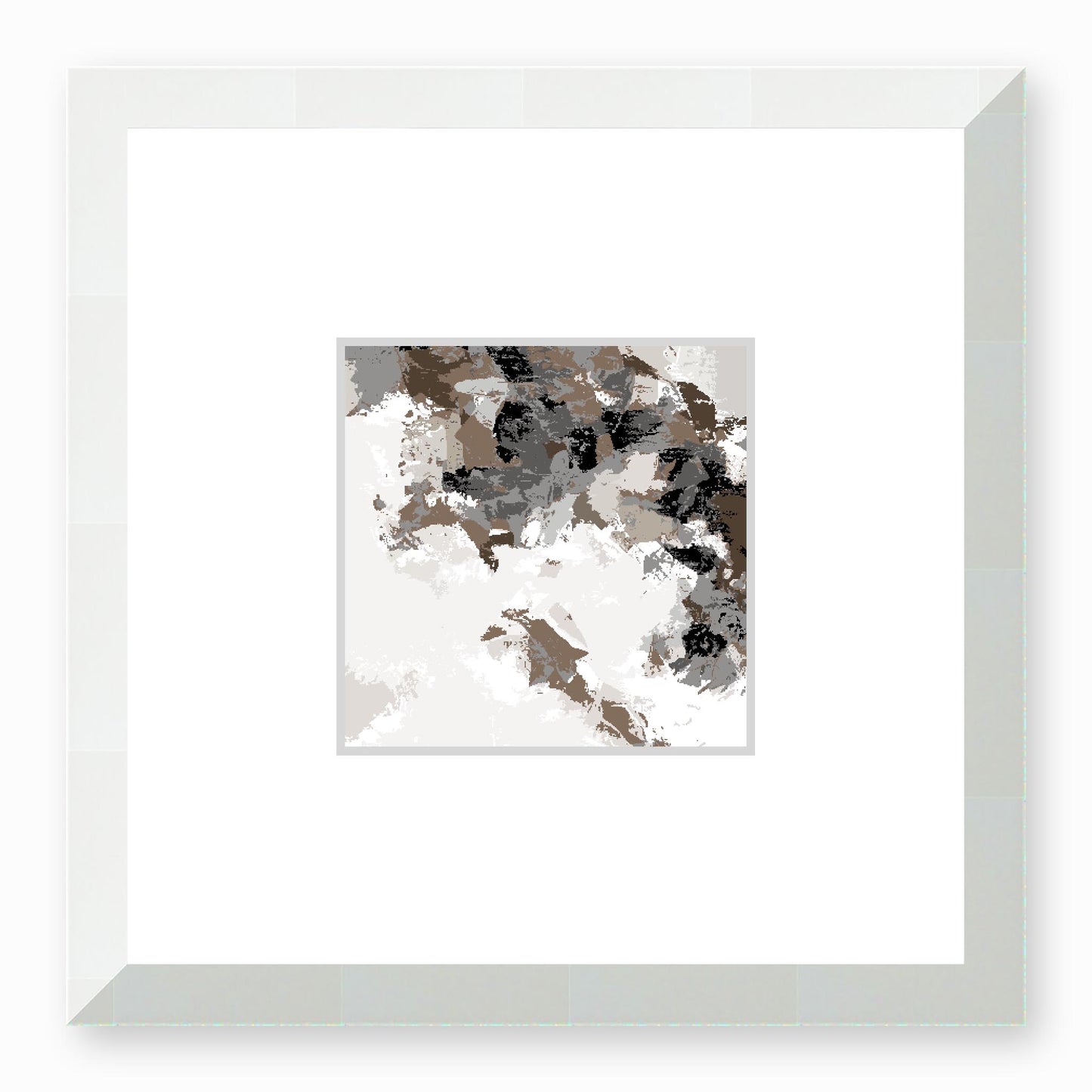 Framed Graphic Art Print, Faux Mat - 12x12 inches | FMS-1171-7693, Prints, Graphic art, White Frame, 30 x 30 cm ,12 x 12 inches