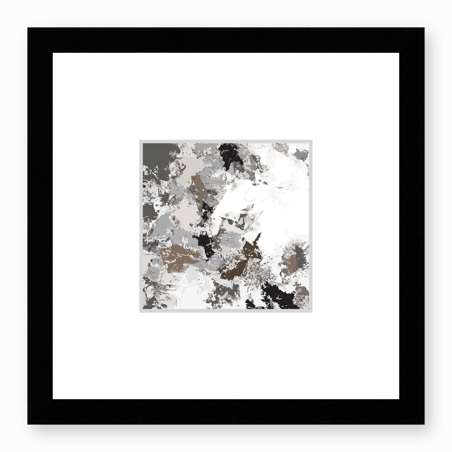 Framed Graphic Art Print, Faux Mat - 12x12 inches | FMS-1171-7695, Prints, Graphic art, Black Frame, 30 x 30 cm ,12 x 12 inches
