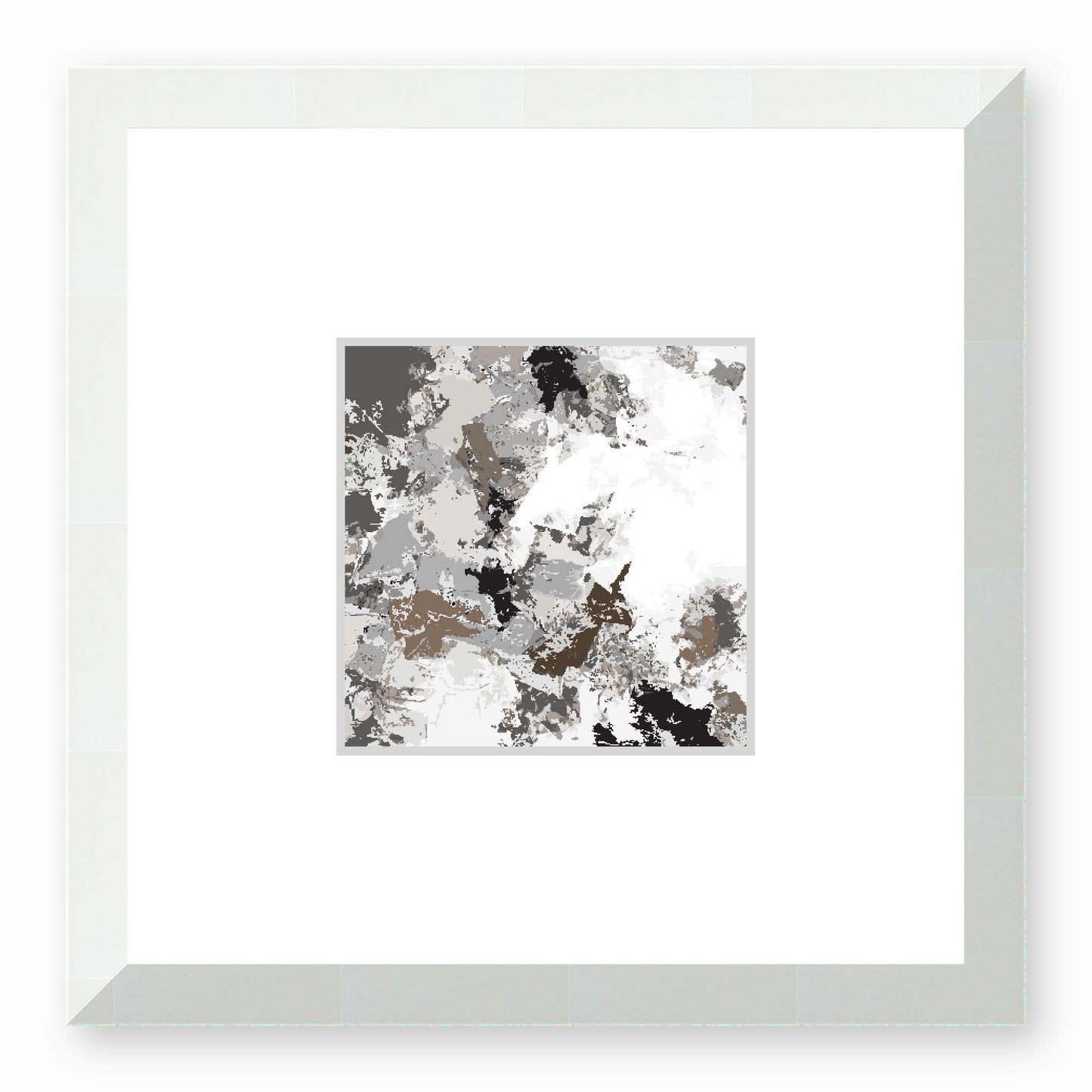 Framed Graphic Art Print, Faux Mat - 12x12 inches | FMS-1171-7695, Prints, Graphic art, White Frame, 30 x 30 cm ,12 x 12 inches