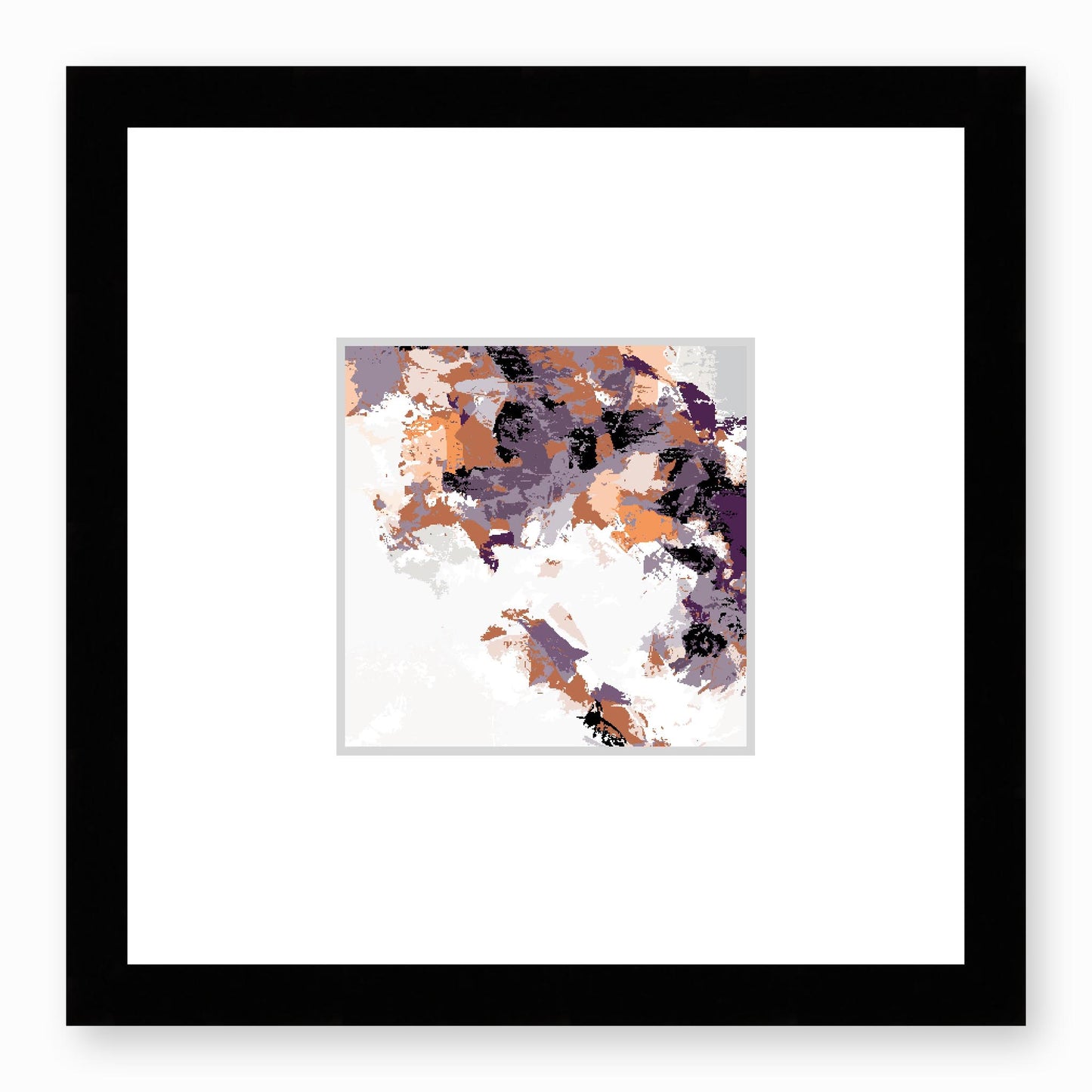 Framed Graphic Art Print, Faux Mat - 12x12 inches | FMS-1181-7693, Prints, Graphic art, Black Frame, 30 x 30 cm ,12 x 12 inches