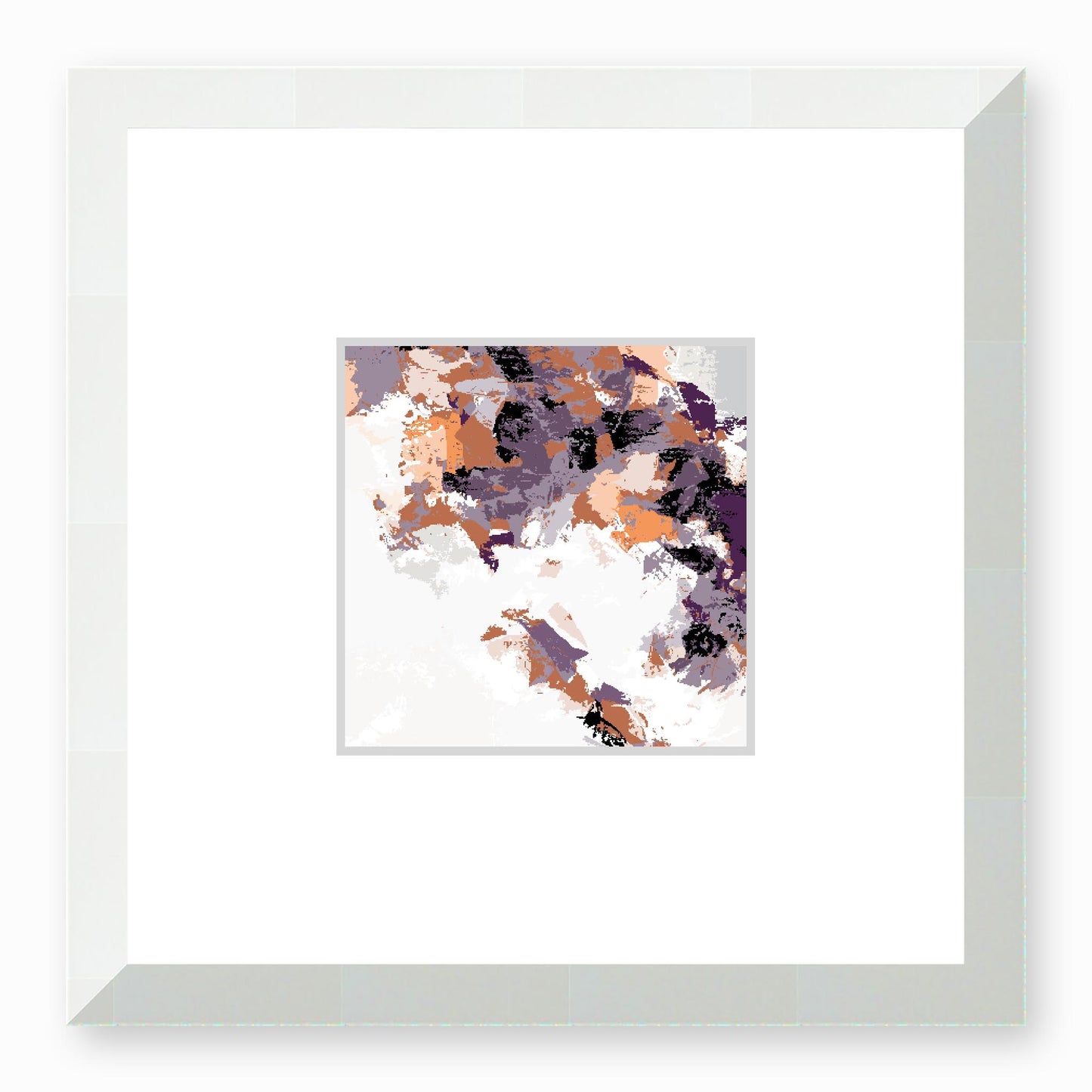 Framed Graphic Art Print, Faux Mat - 12x12 inches | FMS-1181-7693, Prints, Graphic art, White Frame, 30 x 30 cm ,12 x 12 inches