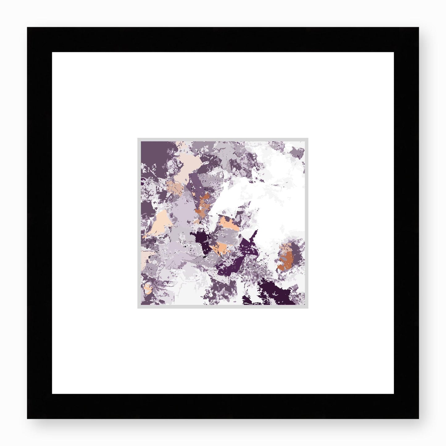 Framed Graphic Art Print, Faux Mat - 12x12 inches | FMS-1181-7695, Prints, Graphic art, Black Frame, 30 x 30 cm ,12 x 12 inches