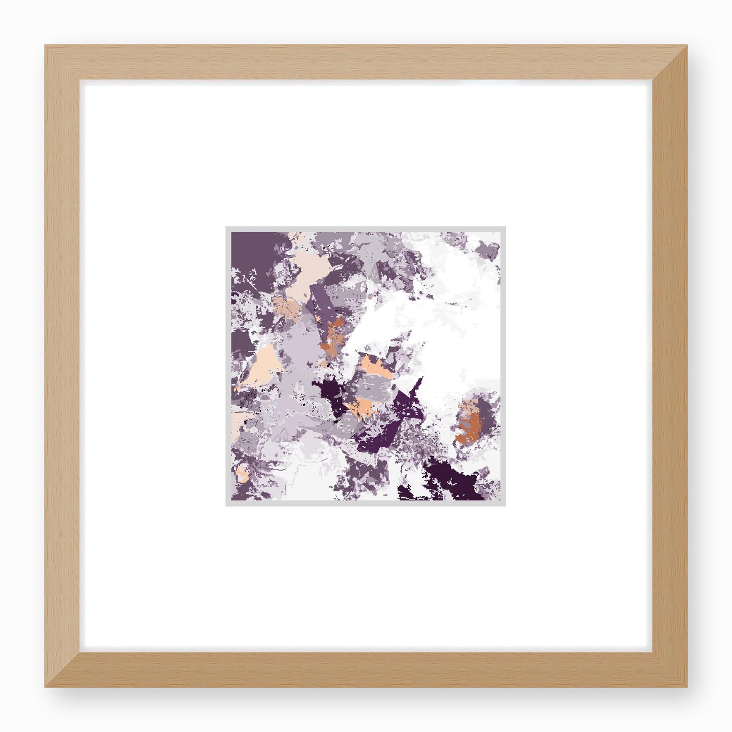 Framed Graphic Art Print, Faux Mat - 12x12 inches | FMS-1181-7695, Prints, Graphic art, Natural Frame, 30 x 30 cm ,12 x 12 inches