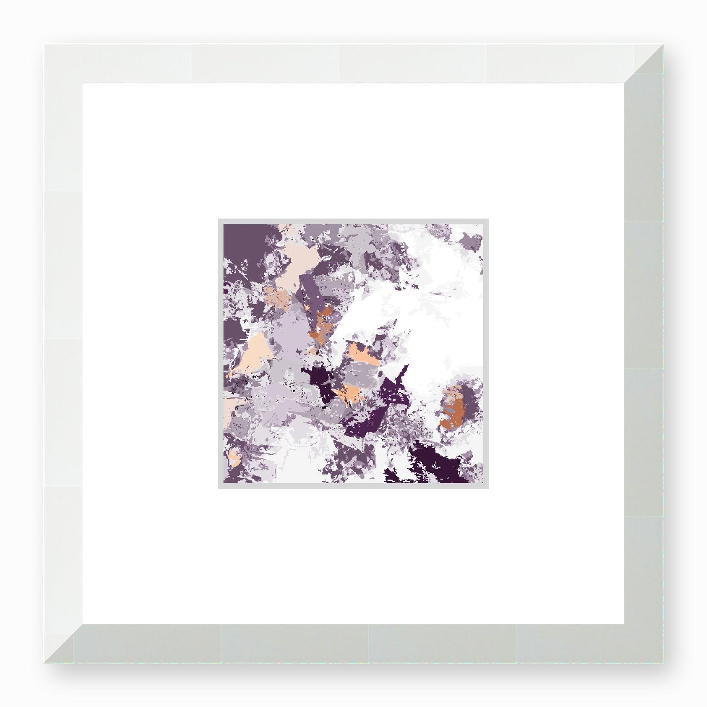 Framed Graphic Art Print, Faux Mat - 12x12 inches | FMS-1181-7695, Prints, Graphic art, White Frame, 30 x 30 cm ,12 x 12 inches