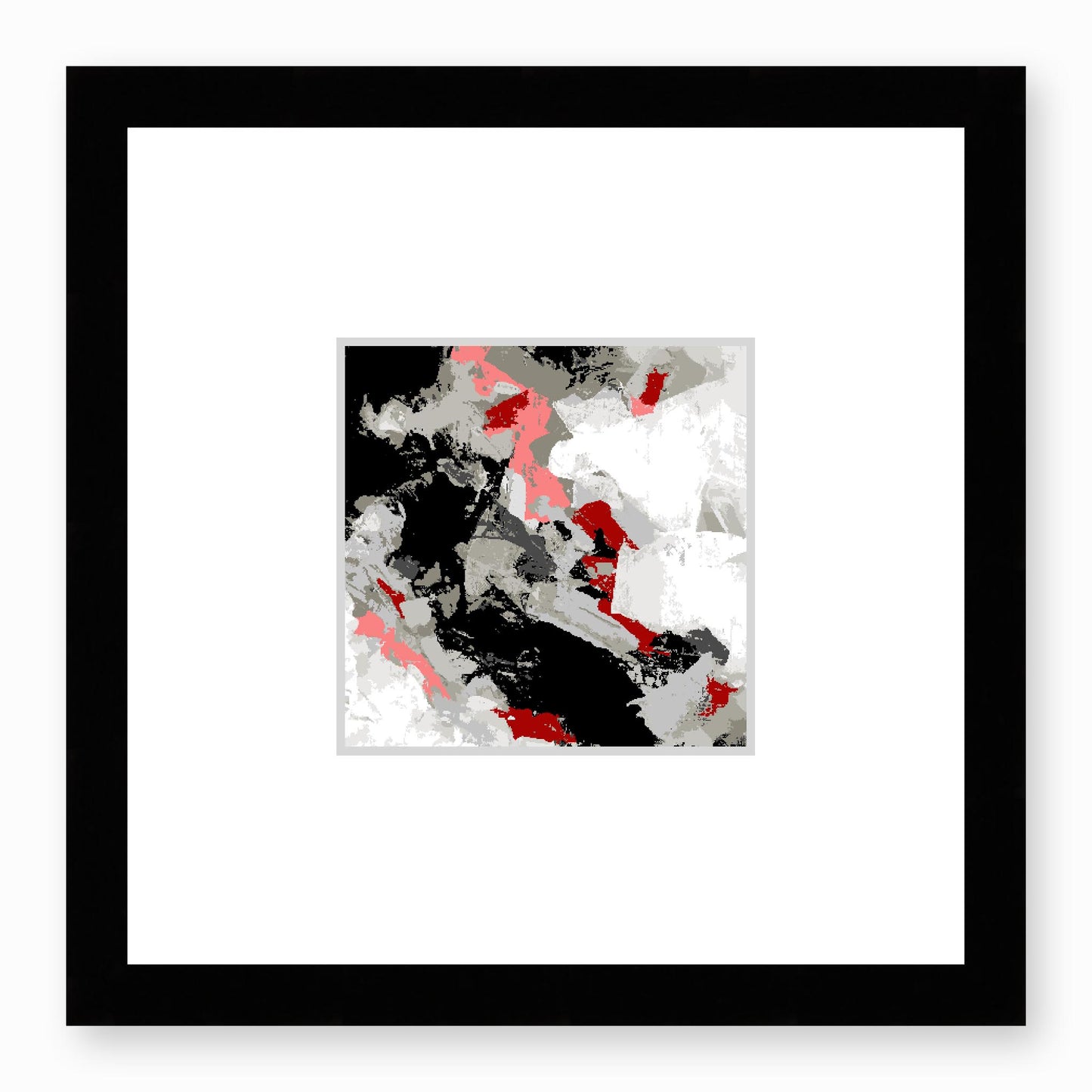 Framed Graphic Art Print, Faux Mat - 12x12 inches | FMS-1192-7690, Prints, Graphic art, Black Frame, 30 x 30 cm ,12 x 12 inches