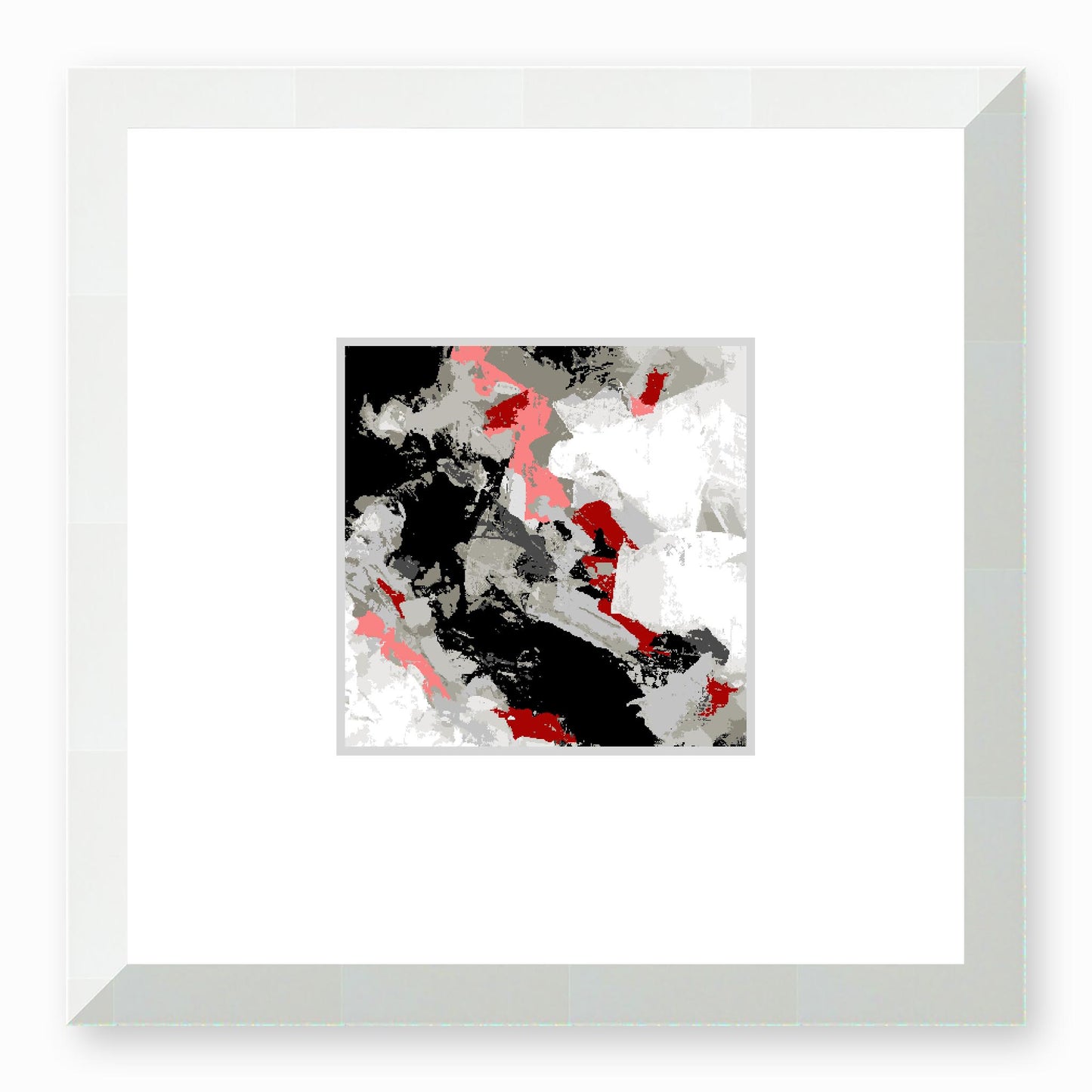 Framed Graphic Art Print, Faux Mat - 12x12 inches | FMS-1192-7690, Prints, Graphic art, White Frame, 30 x 30 cm ,12 x 12 inches