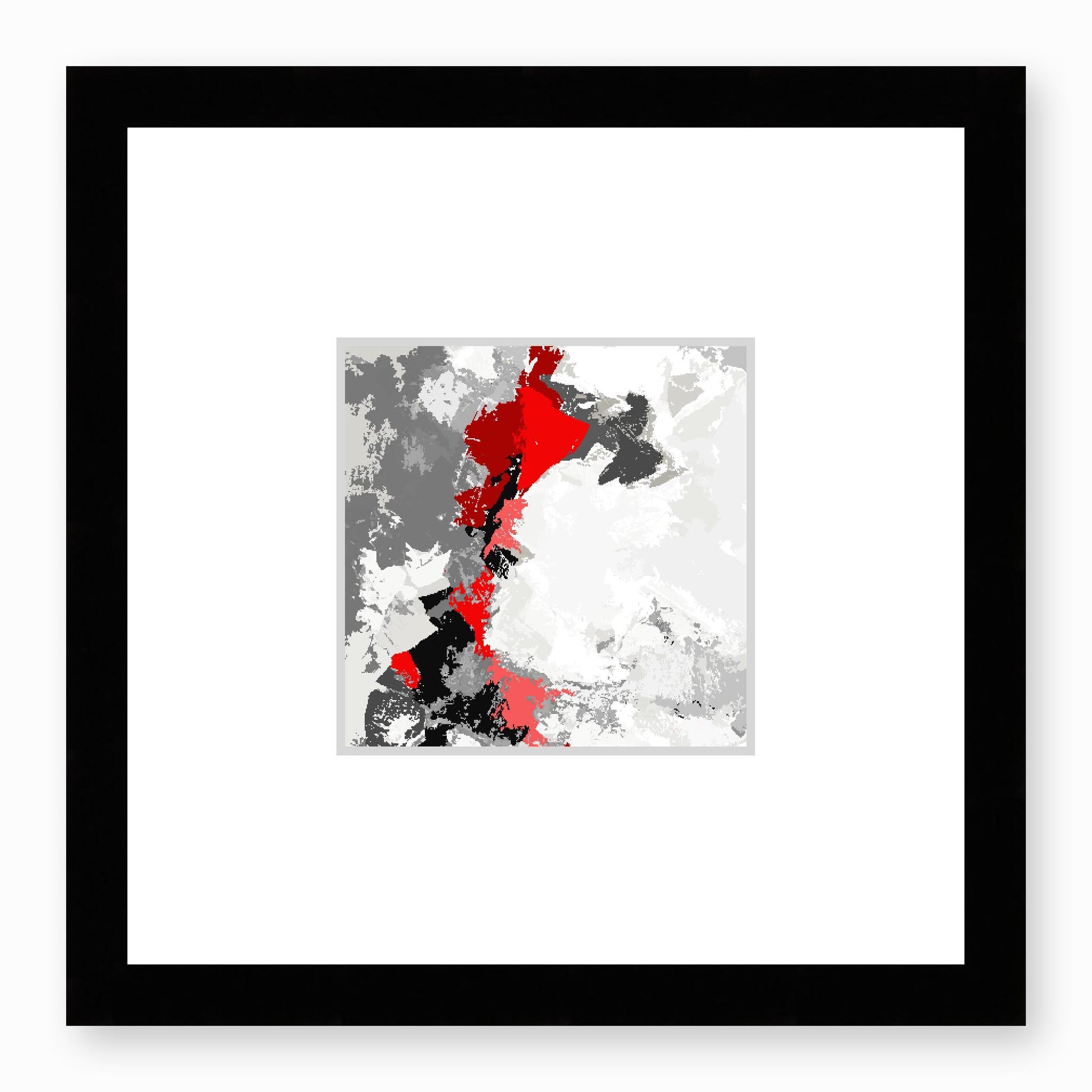 Framed Graphic Art Print, Faux Mat - 12x12 inches | FMS-1192-7691, Prints, Graphic art, Black Frame, 30 x 30 cm ,12 x 12 inches