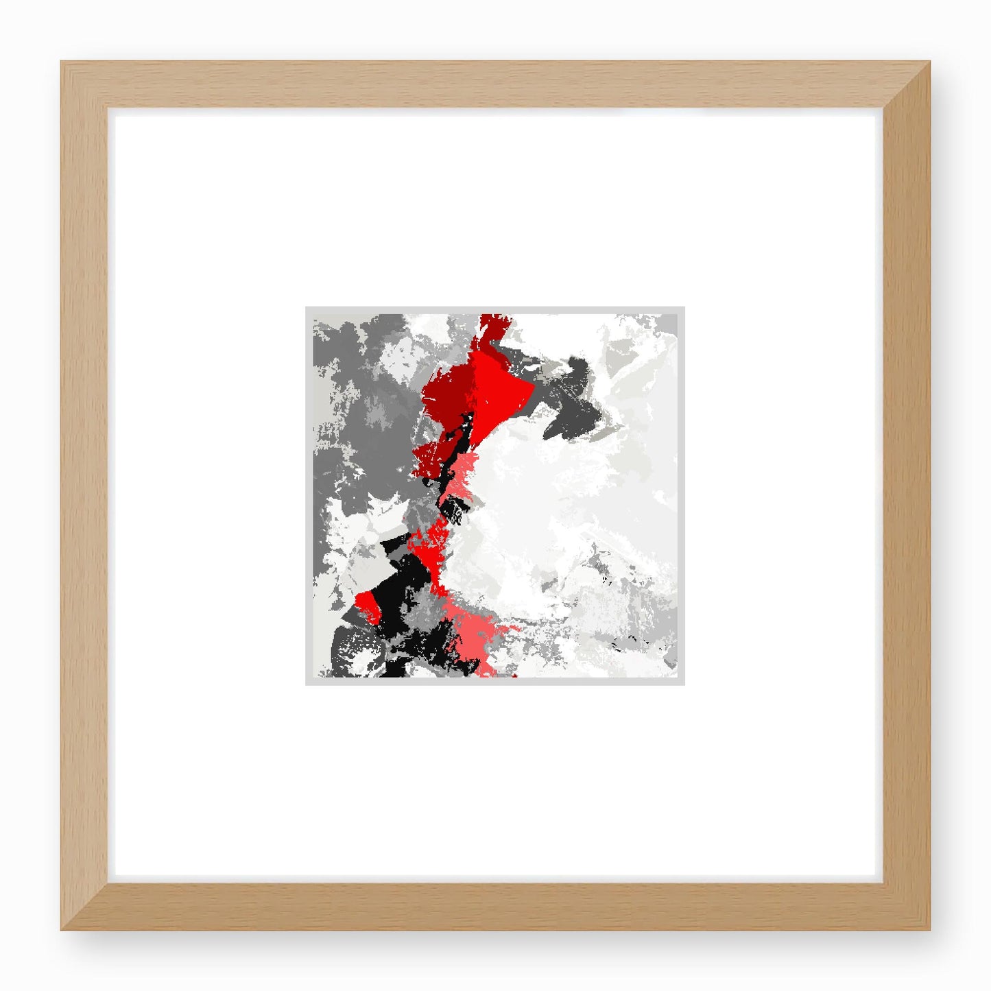 Framed Graphic Art Print, Faux Mat - 12x12 inches | FMS-1192-7691, Prints, Graphic art, Natural Frame, 30 x 30 cm ,12 x 12 inches