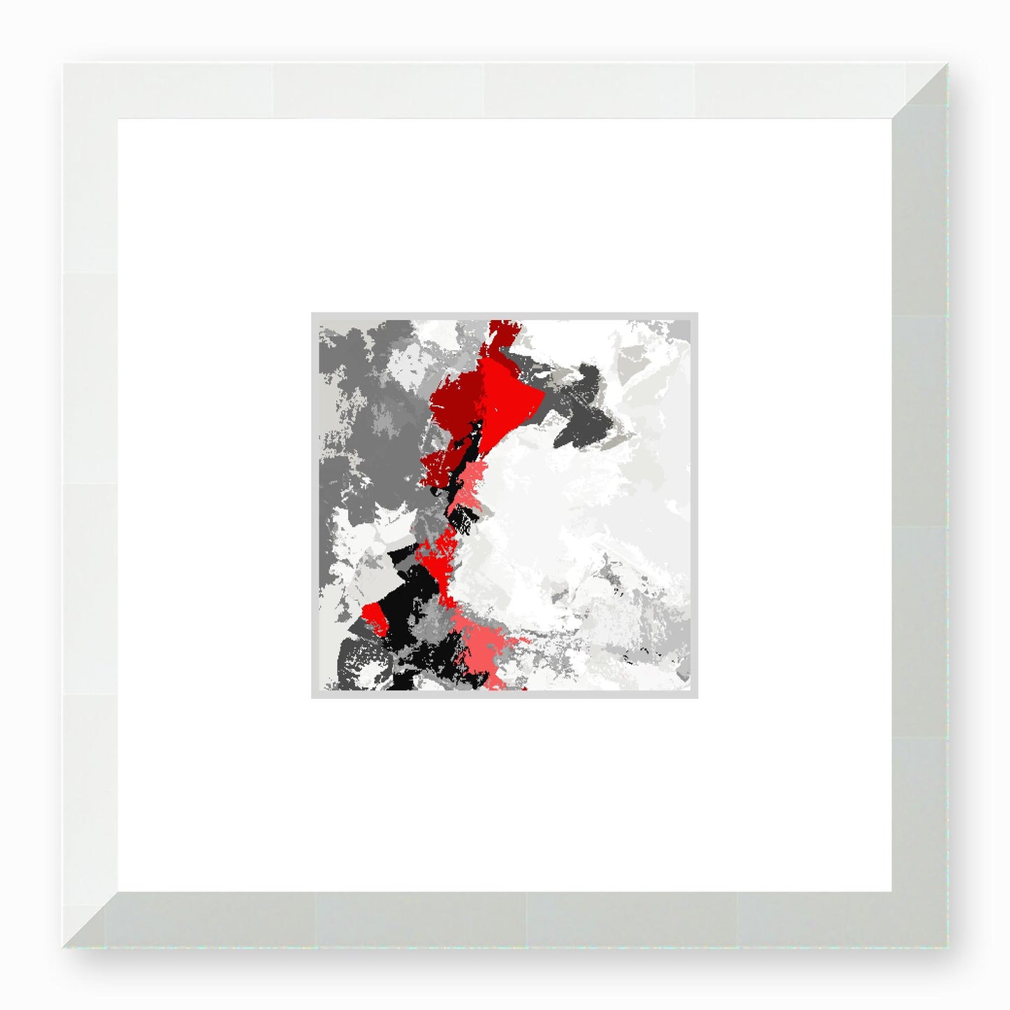 Framed Graphic Art Print, Faux Mat - 12x12 inches | FMS-1192-7691, Prints, Graphic art, White Frame, 30 x 30 cm ,12 x 12 inches