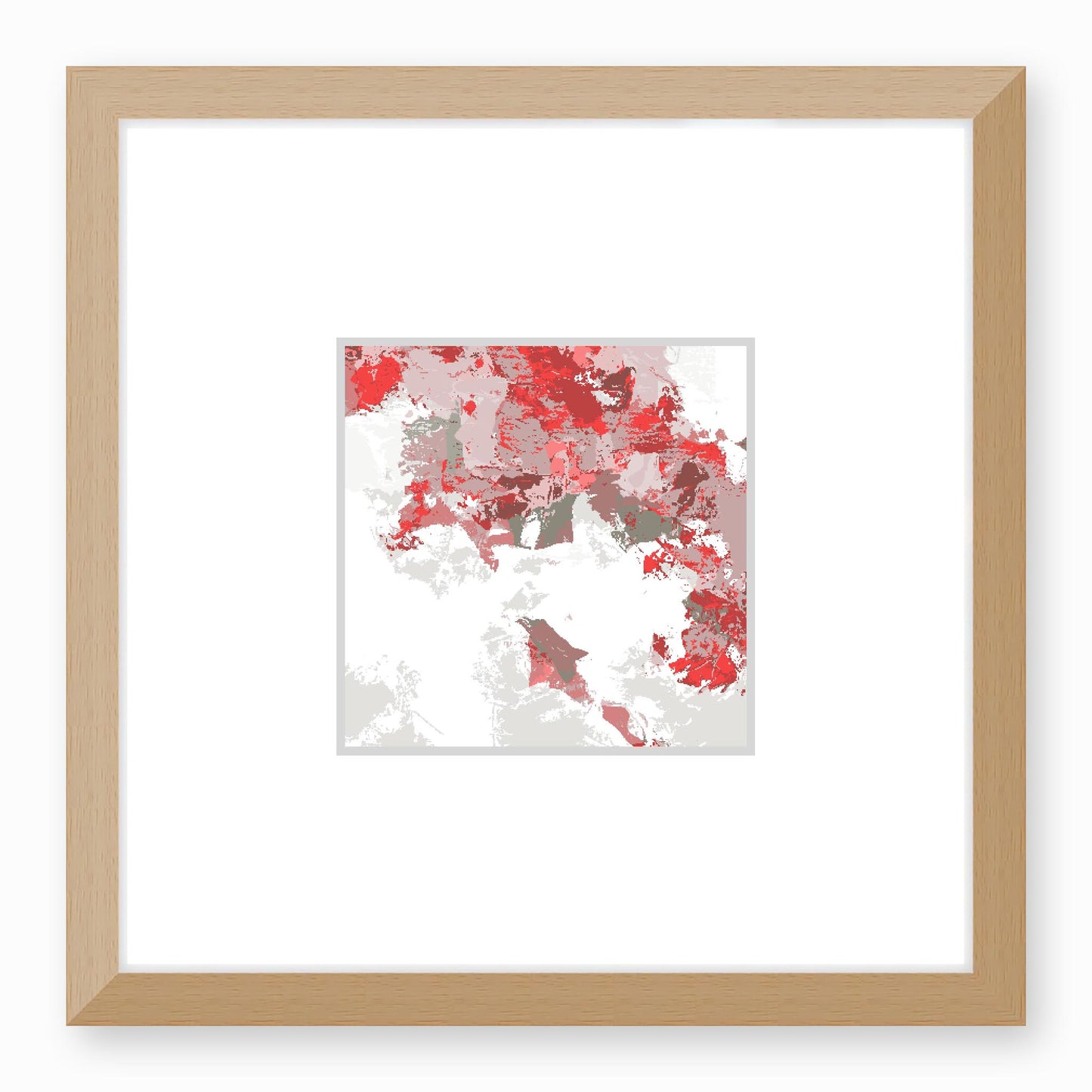 Framed Graphic Art Print, Faux Mat - 12x12 inches | FMS-1191-7693, Prints, Graphic art, Natural Frame, 30 x 30 cm ,12 x 12 inches