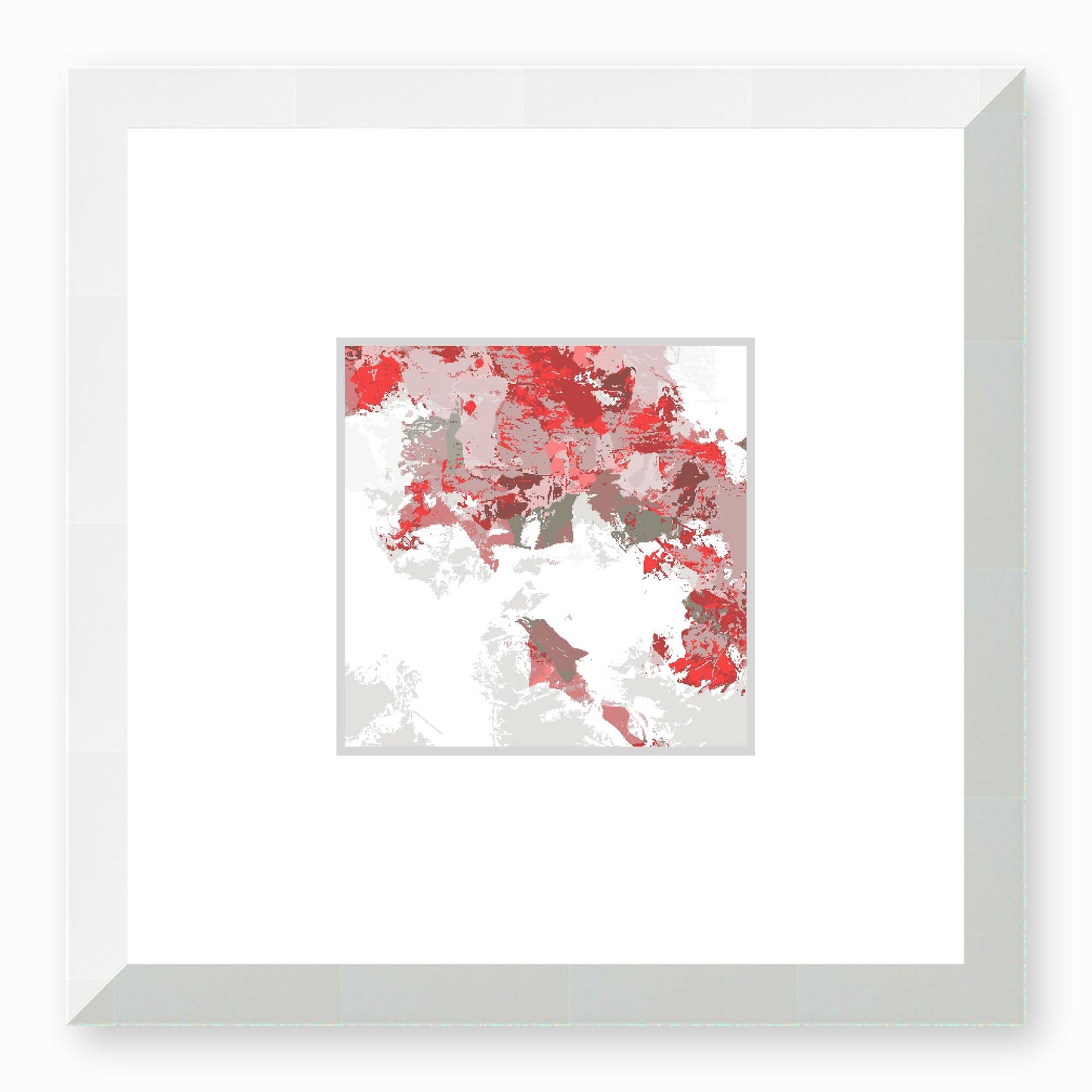 Framed Graphic Art Print, Faux Mat - 12x12 inches | FMS-1191-7693, Prints, Graphic art, White Frame, 30 x 30 cm ,12 x 12 inches
