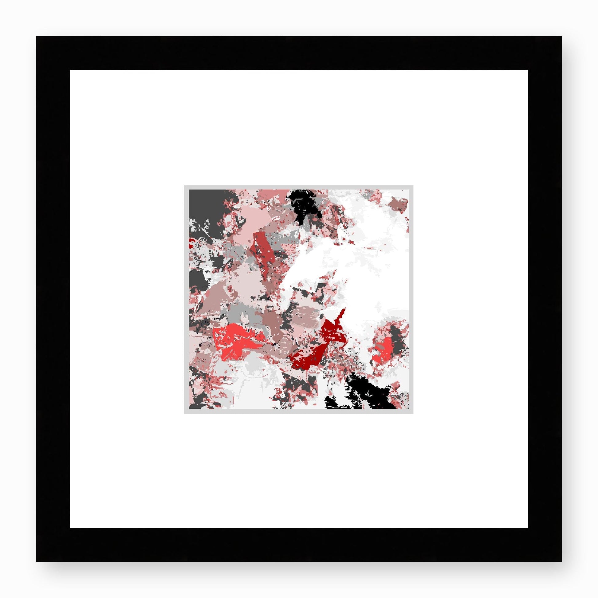 Framed Graphic Art Print, Faux Mat - 12x12 inches | FMS-1192-7695, Prints, Graphic art, Black Frame, 30 x 30 cm ,12 x 12 inches