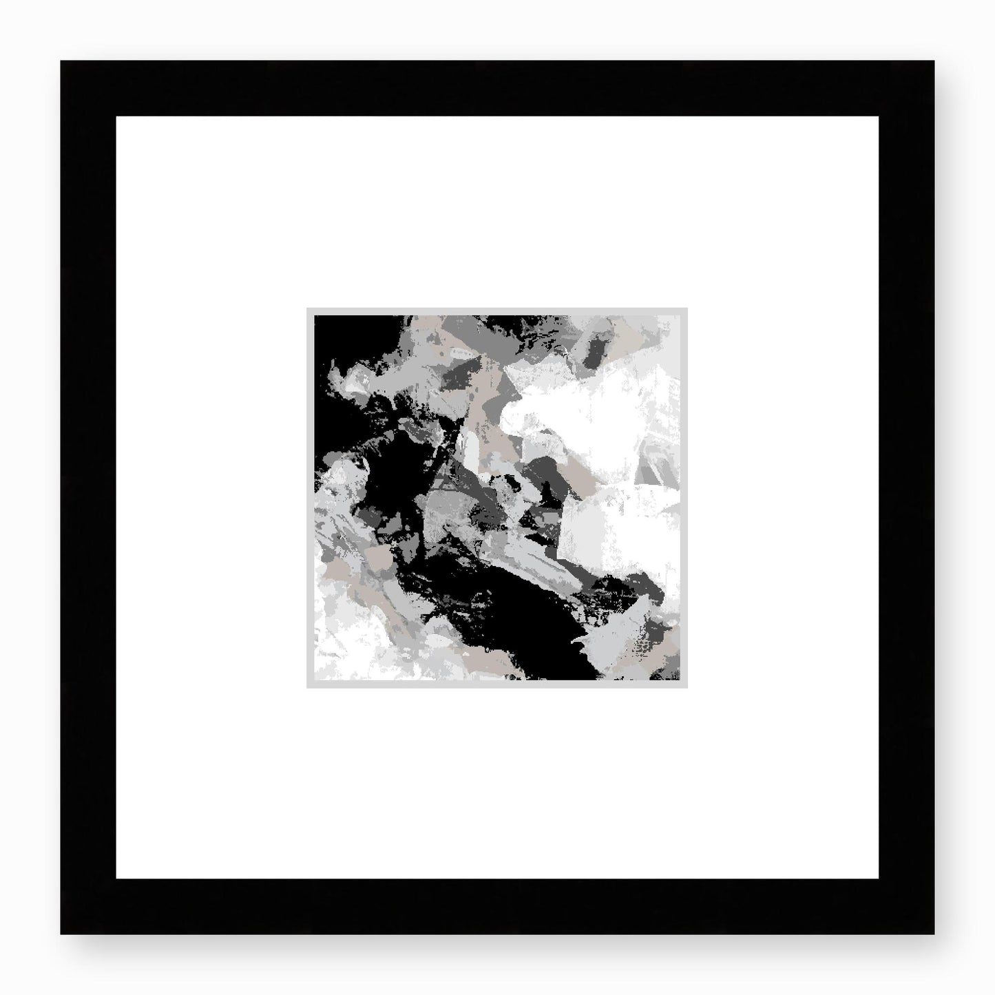 Framed Graphic Art Print, Faux Mat - 12x12 inches | FMS-1200-7690, Prints, Graphic art, Black Frame, 30 x 30 cm ,12 x 12 inches