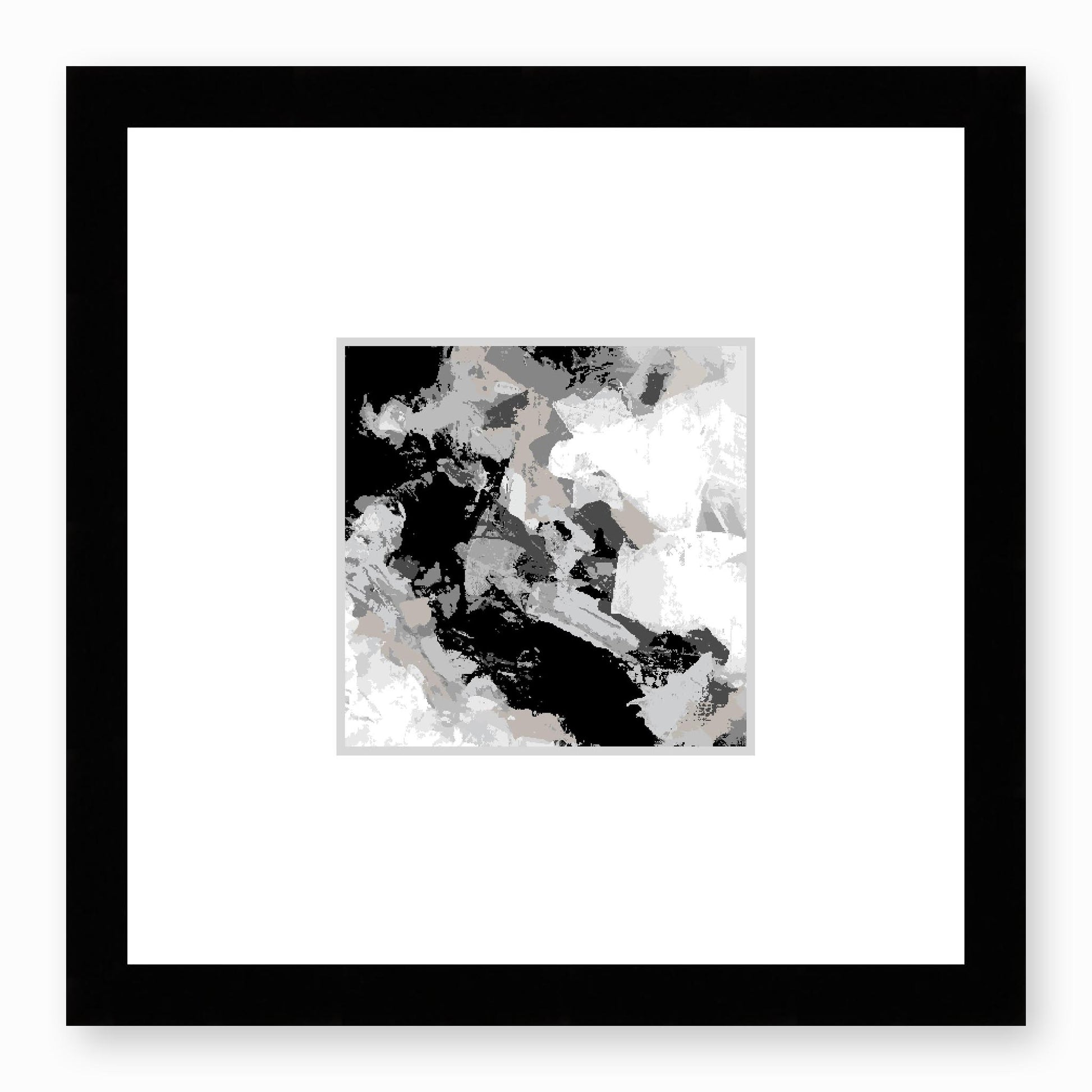 Framed Graphic Art Print, Faux Mat - 12x12 inches | FMS-1200-7690, Prints, Graphic art, Black Frame, 30 x 30 cm ,12 x 12 inches