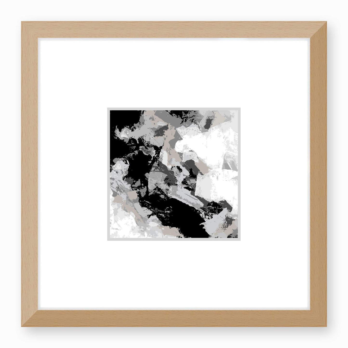 Framed Graphic Art Print, Faux Mat - 12x12 inches | FMS-1200-7690, Prints, Graphic art, Natural Frame, 30 x 30 cm ,12 x 12 inches