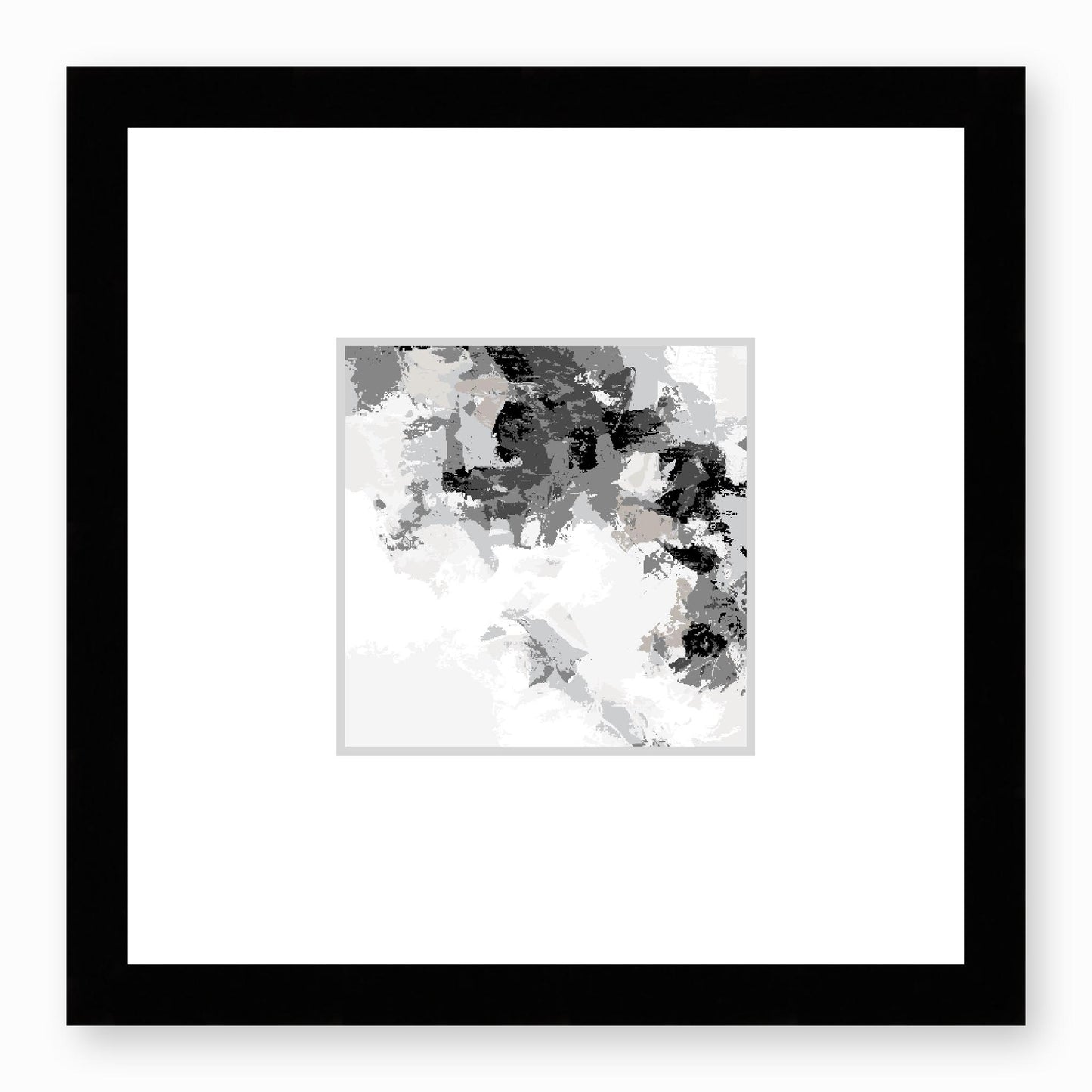Framed Graphic Art Print, Faux Mat - 12x12 inches | FMS-1200-7693, Prints, Graphic art, Black Frame, 30 x 30 cm ,12 x 12 inches