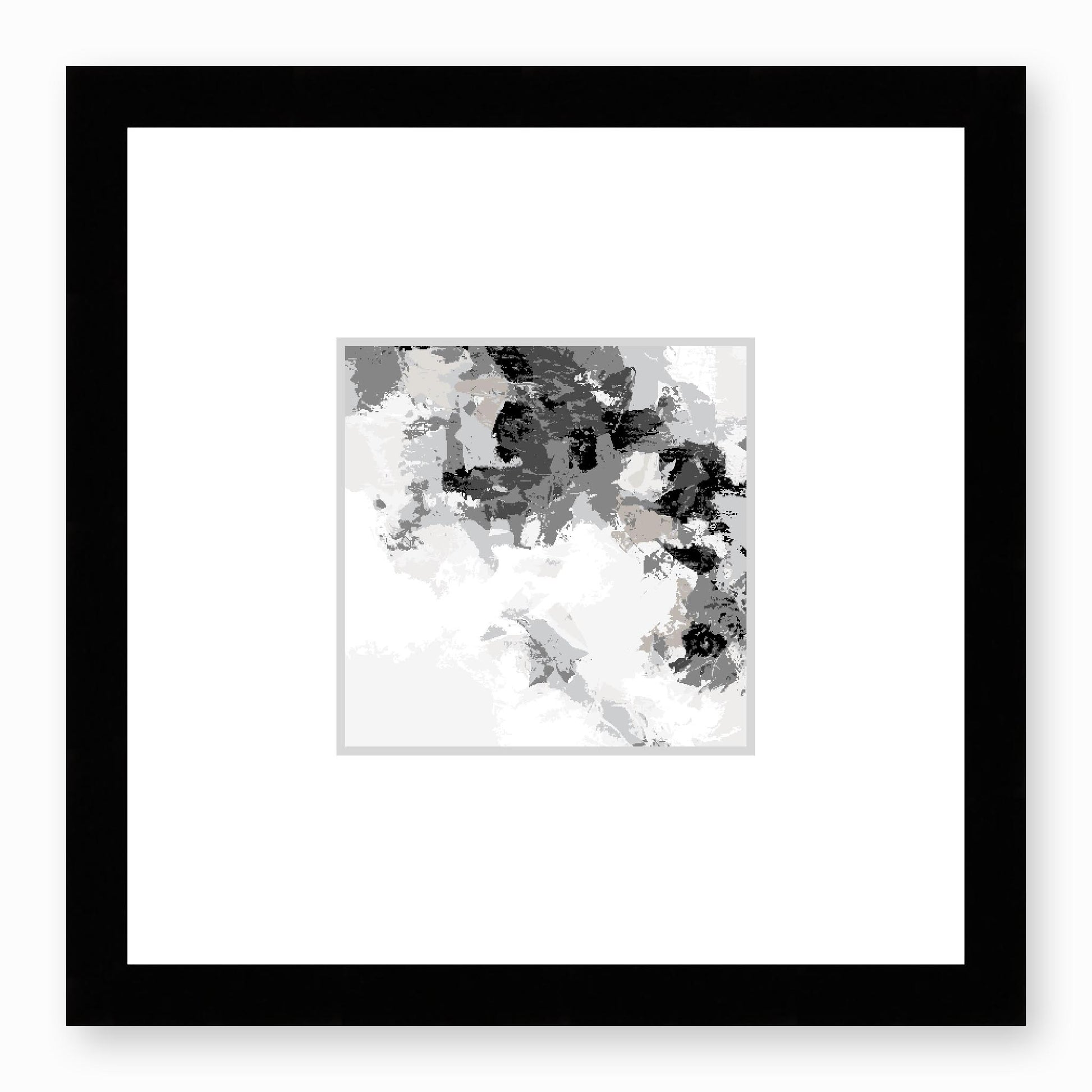 Framed Graphic Art Print, Faux Mat - 12x12 inches | FMS-1200-7693, Prints, Graphic art, Black Frame, 30 x 30 cm ,12 x 12 inches