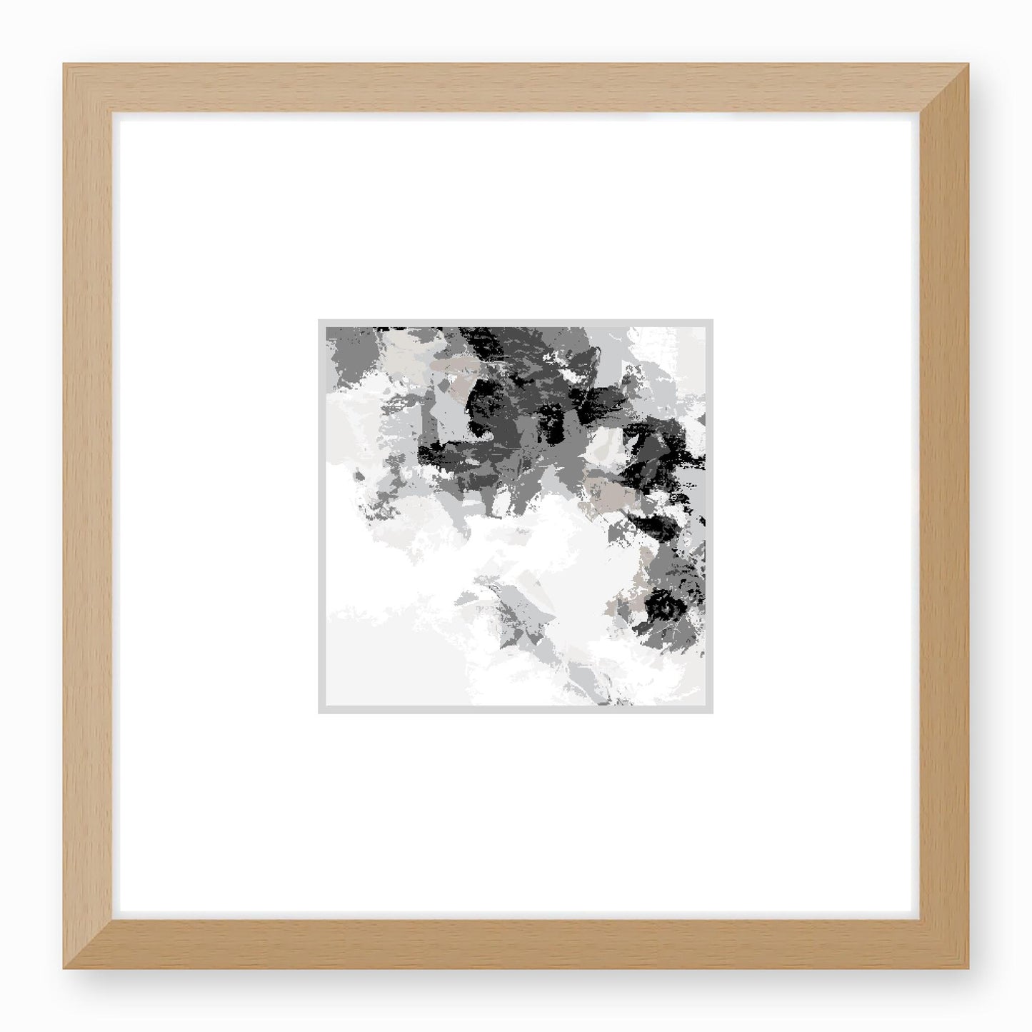 Framed Graphic Art Print, Faux Mat - 12x12 inches | FMS-1200-7693, Prints, Graphic art, Natural Frame, 30 x 30 cm ,12 x 12 inches