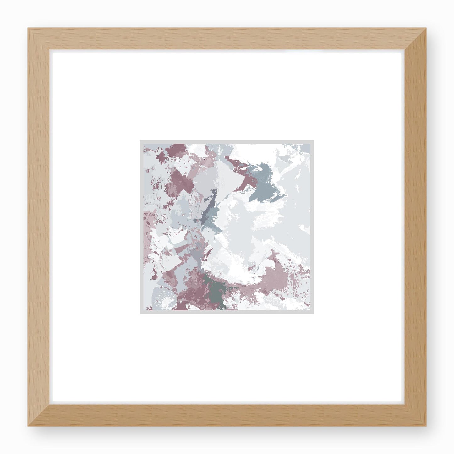 Framed Graphic Art Print, Faux Mat - 12x12 inches | FMS-1210-7691, Prints, Graphic art, Natural Frame, 30 x 30 cm ,12 x 12 inches