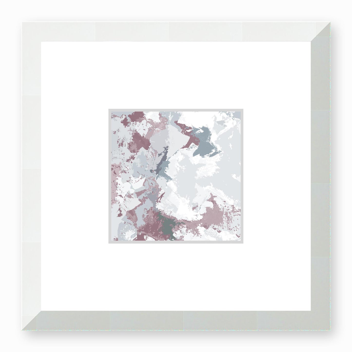 Framed Graphic Art Print, Faux Mat - 12x12 inches | FMS-1210-7691, Prints, Graphic art, White Frame, 30 x 30 cm ,12 x 12 inches