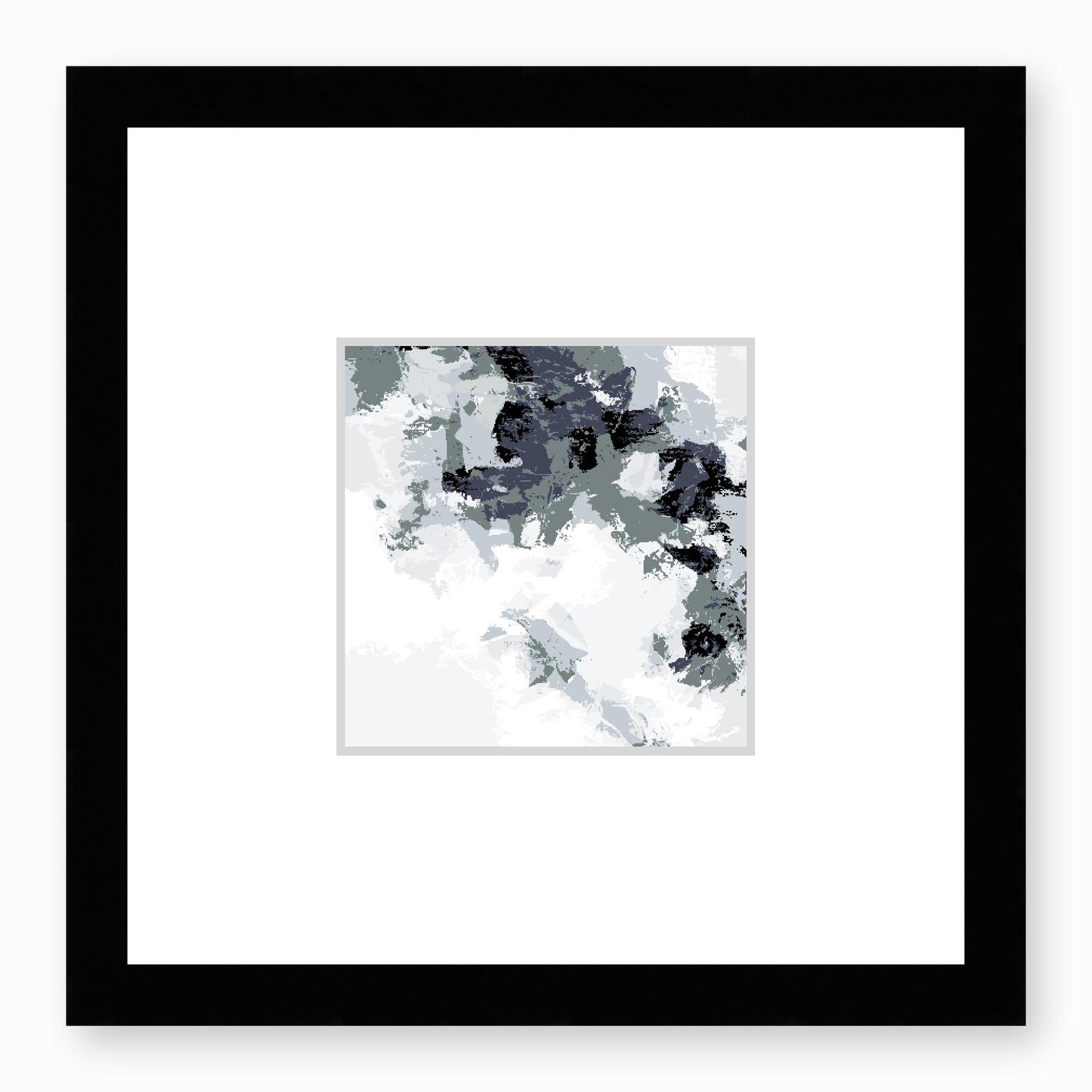 Framed Graphic Art Print, Faux Mat - 12x12 inches | FMS-1210-7693, Prints, Graphic art, Black Frame, 30 x 30 cm ,12 x 12 inches