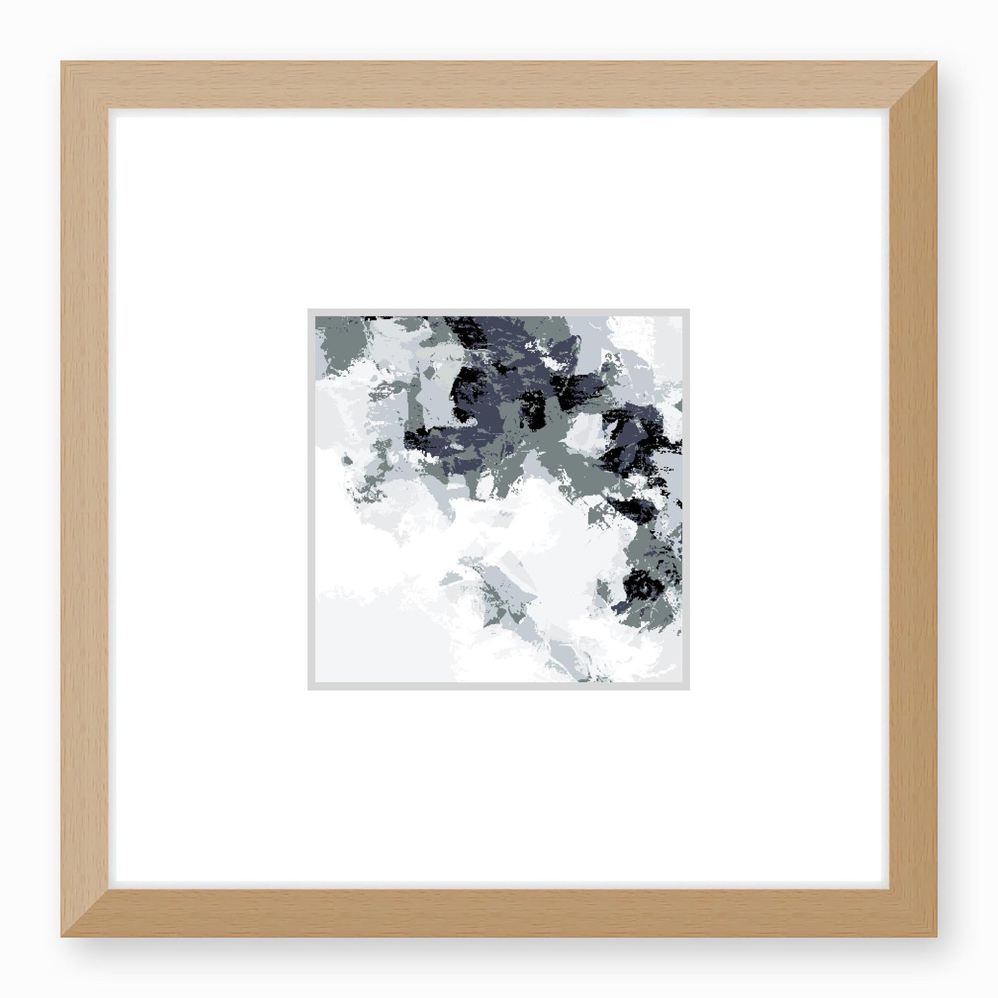Framed Graphic Art Print, Faux Mat - 12x12 inches | FMS-1210-7693, Prints, Graphic art, Natural Frame, 30 x 30 cm ,12 x 12 inches