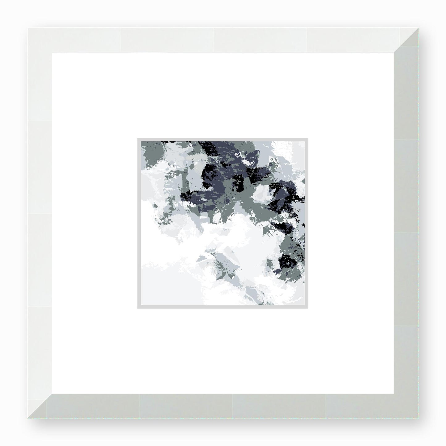 Framed Graphic Art Print, Faux Mat - 12x12 inches | FMS-1210-7693, Prints, Graphic art, White Frame, 30 x 30 cm ,12 x 12 inches