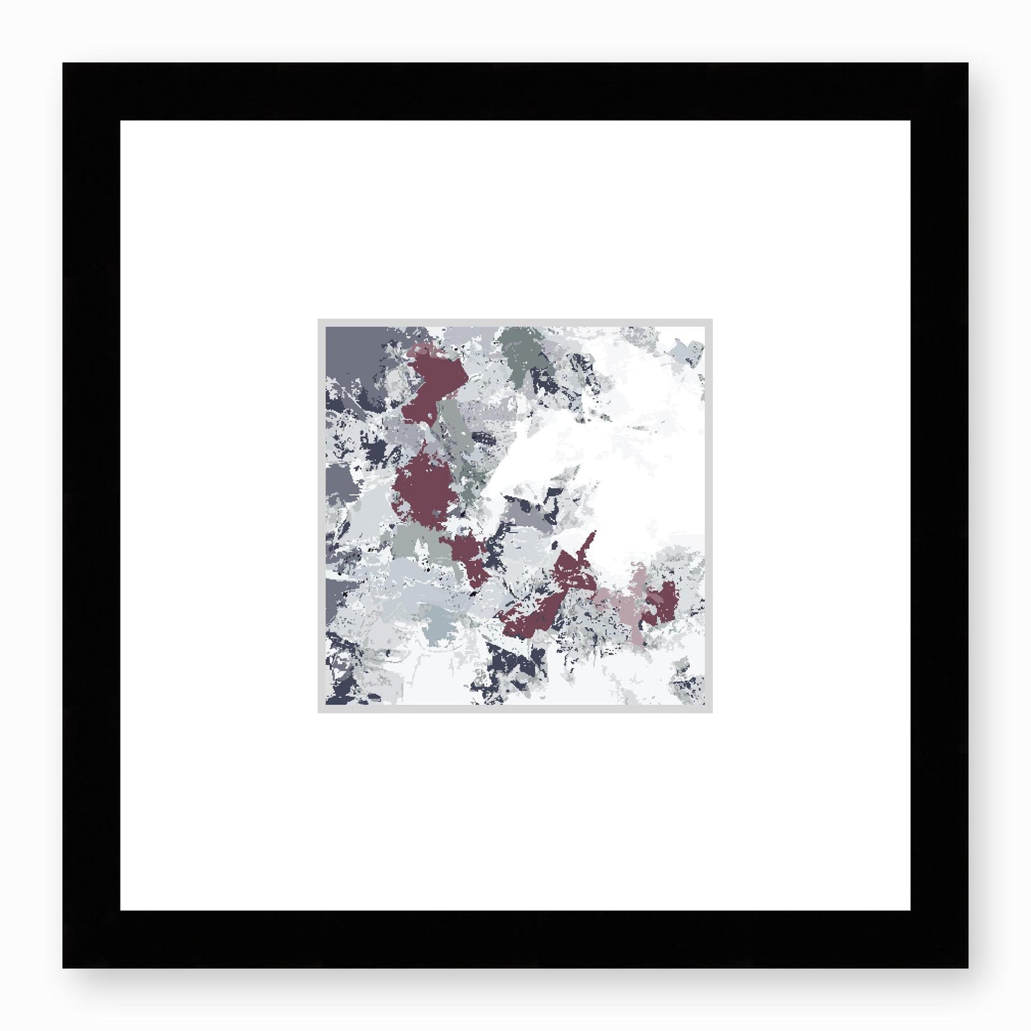 Framed Graphic Art Print, Faux Mat - 12x12 inches | FMS-1210-7695, Prints, Graphic art, Black Frame, 30 x 30 cm ,12 x 12 inches