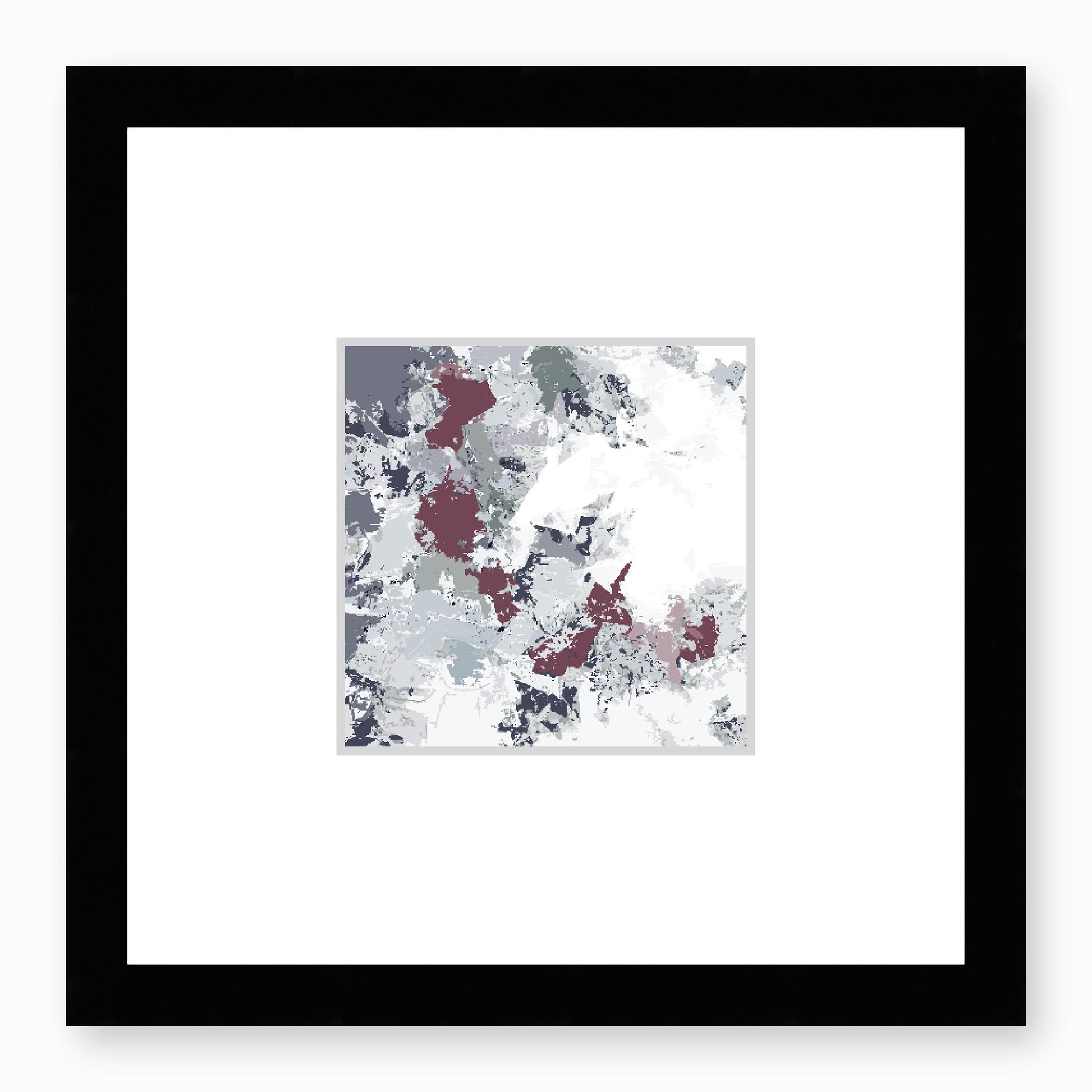 Framed Graphic Art Print, Faux Mat - 12x12 inches | FMS-1210-7695, Prints, Graphic art, Black Frame, 30 x 30 cm ,12 x 12 inches