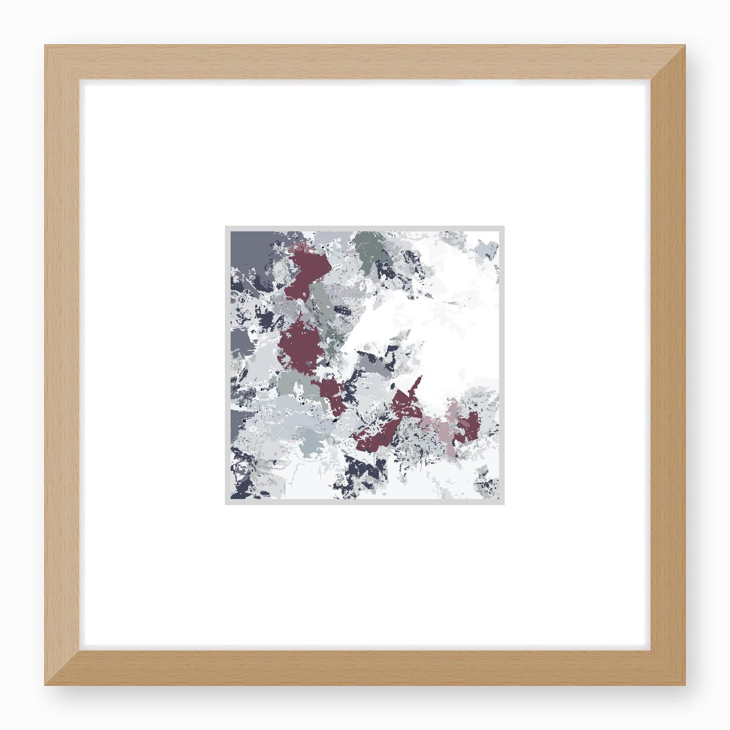 Framed Graphic Art Print, Faux Mat - 12x12 inches | FMS-1210-7695, Prints, Graphic art, Natural Frame, 30 x 30 cm ,12 x 12 inches