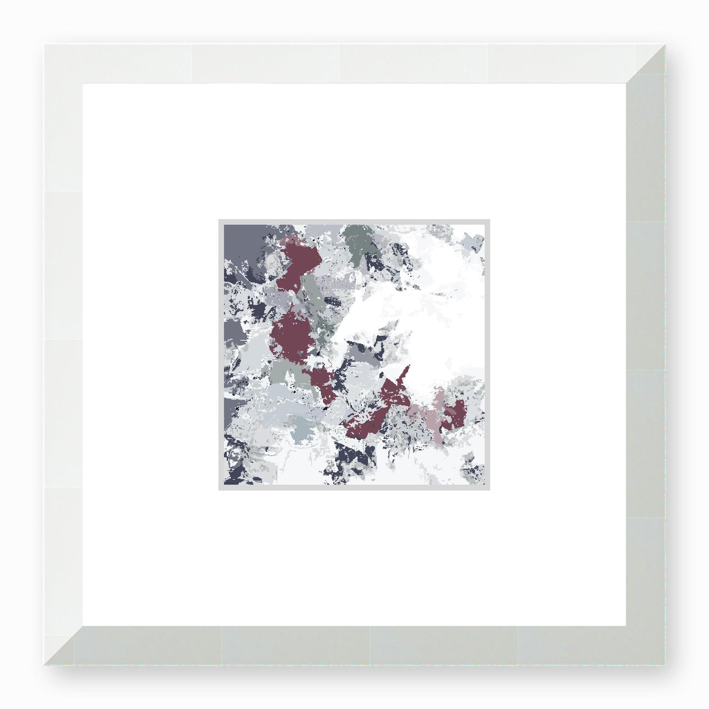 Framed Graphic Art Print, Faux Mat - 12x12 inches | FMS-1210-7695, Prints, Graphic art, White Frame, 30 x 30 cm ,12 x 12 inches