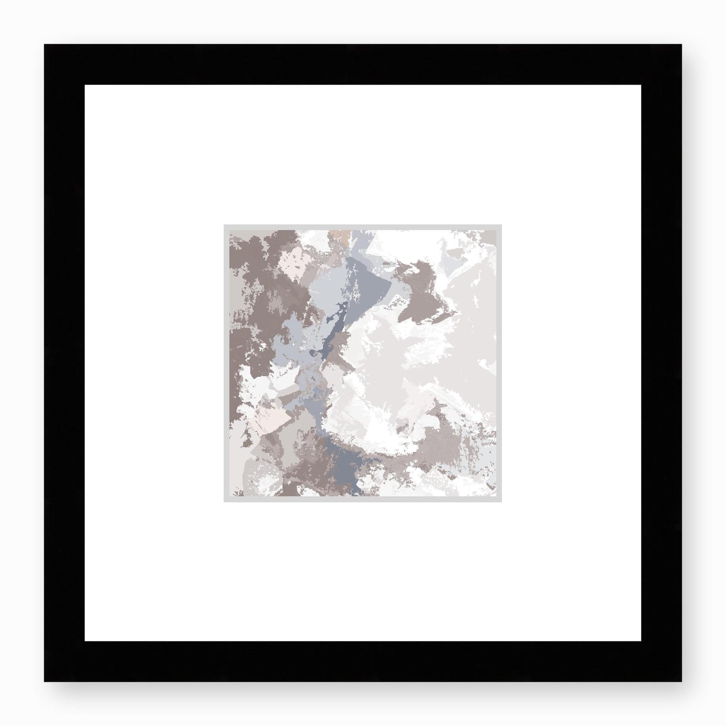 Framed Graphic Art Print, Faux Mat - 12x12 inches | FMS-1220-7691, Prints, Fine art, Black Frame, 30 x 30 cm ,12 x 12 inches