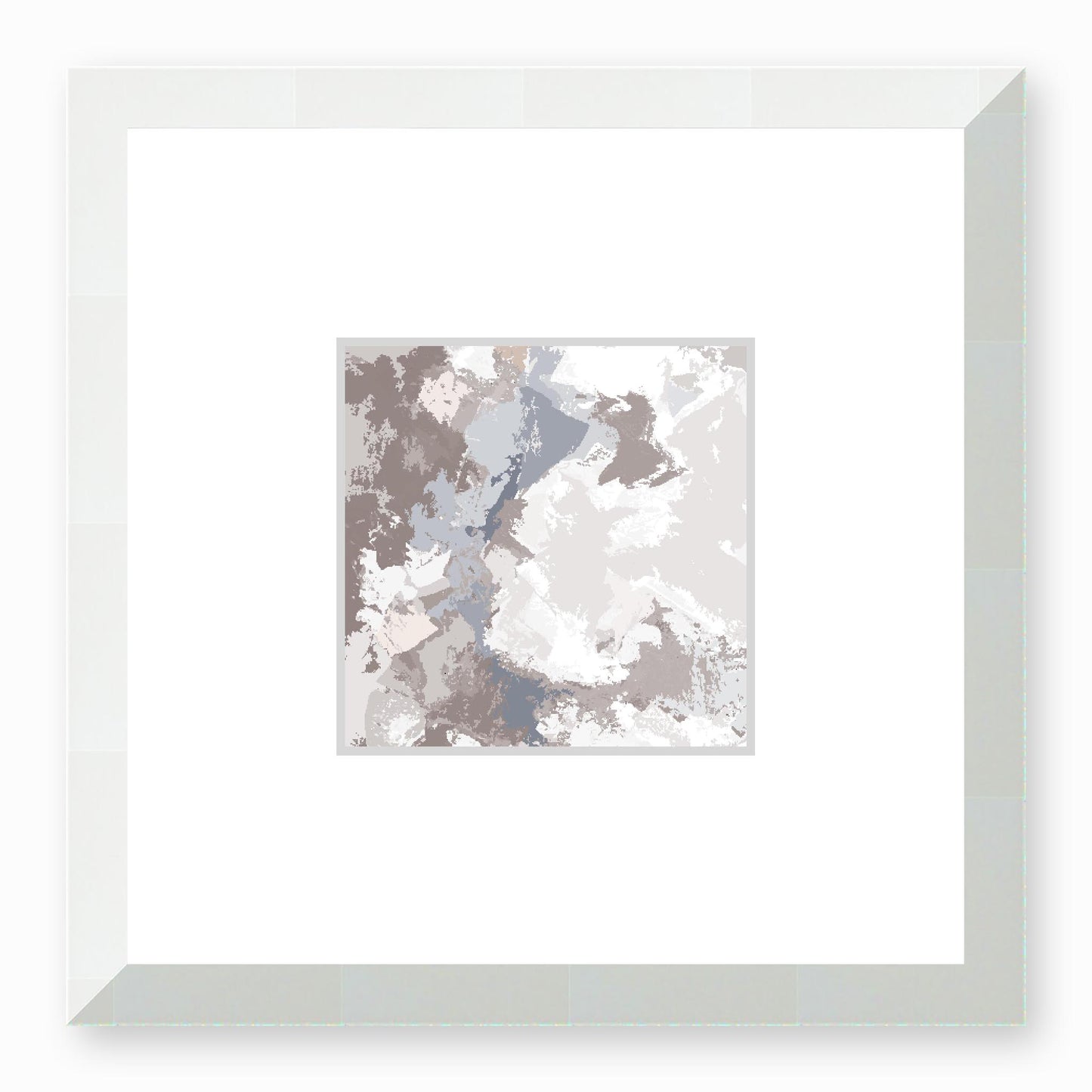 Framed Graphic Art Print, Faux Mat - 12x12 inches | FMS-1220-7691, Prints, Fine art, White Frame, 30 x 30 cm ,12 x 12 inches