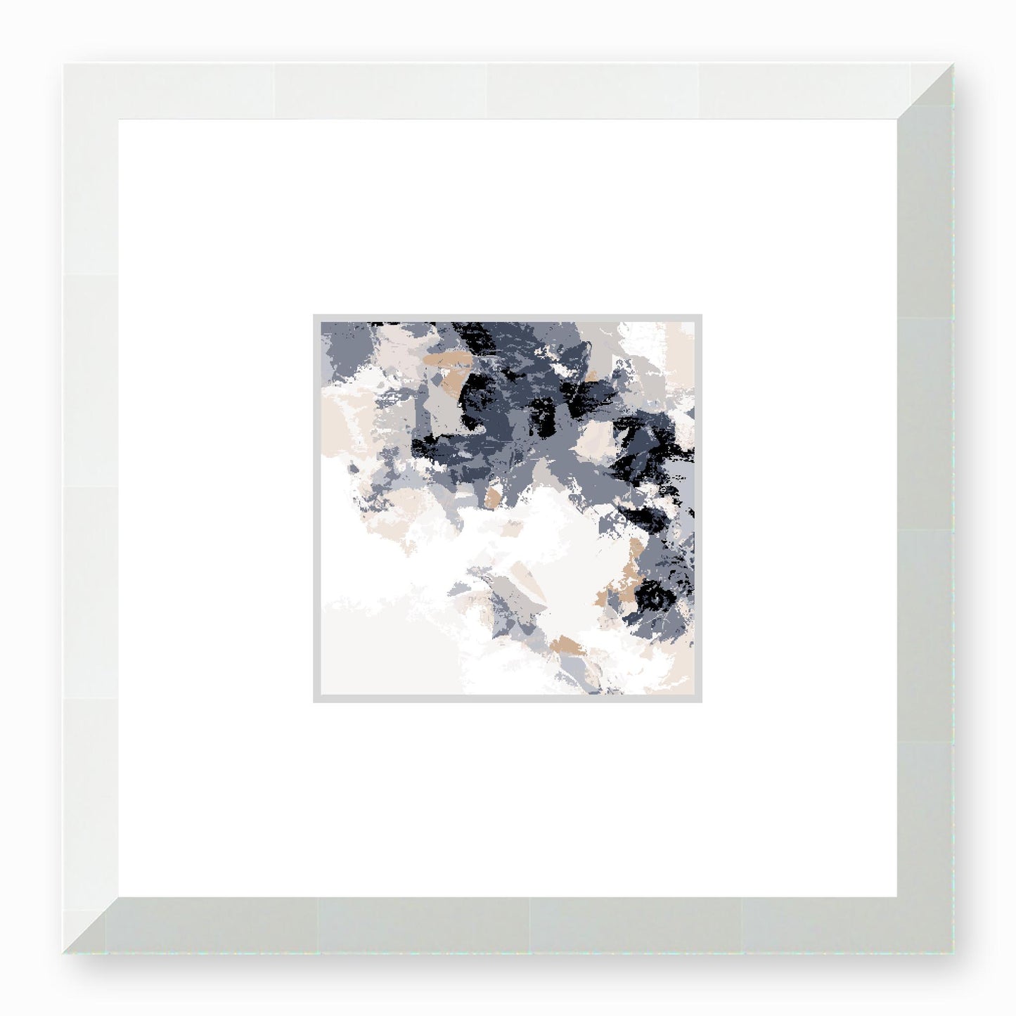Framed Graphic Art Print, Faux Mat - 12x12 inches | FMS-1220-7693, Prints, Fine art, White Frame, 30 x 30 cm ,12 x 12 inches