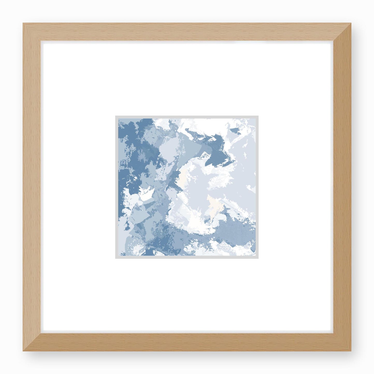 Framed Graphic Art Print, Faux Mat - 12x12 inches | FMS-1230-7691, Prints, Fine art, Natural Frame, 30 x 30 cm ,12 x 12 inches