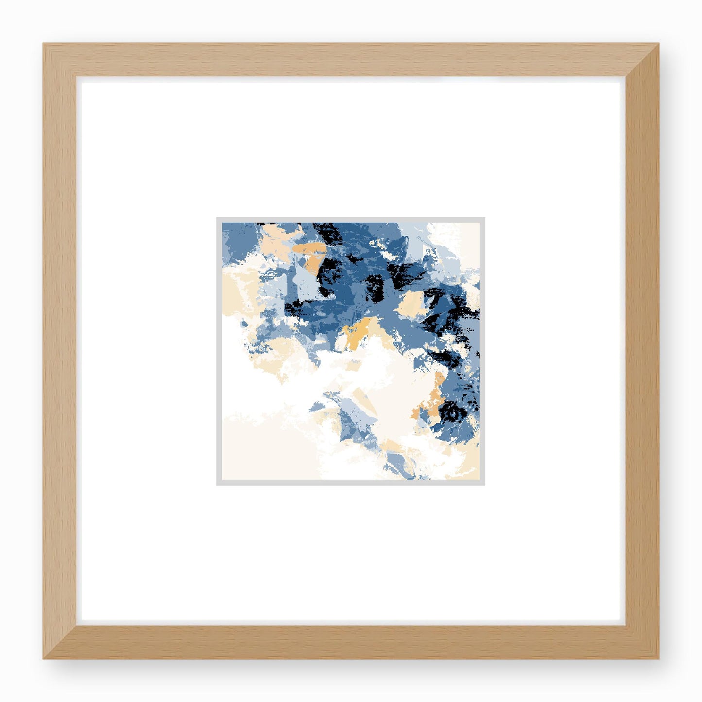 Framed Graphic Art Print, Faux Mat - 12x12 inches | FMS-1230-7693, Prints, Fine art, Natural Frame, 30 x 30 cm ,12 x 12 inches