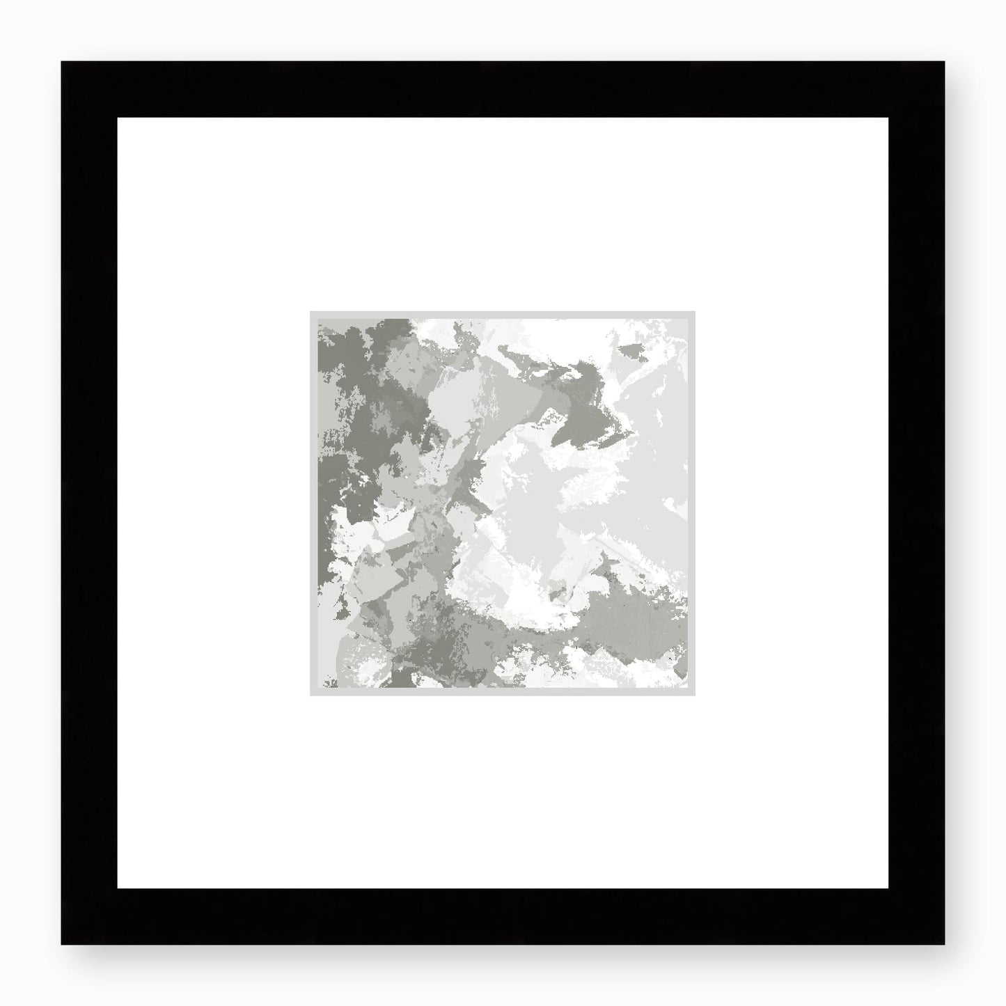 Framed Graphic Art Print, Faux Mat - 12x12 inches | FMS-1240-7691, Prints, Fine art, Black Frame, 30 x 30 cm ,12 x 12 inches
