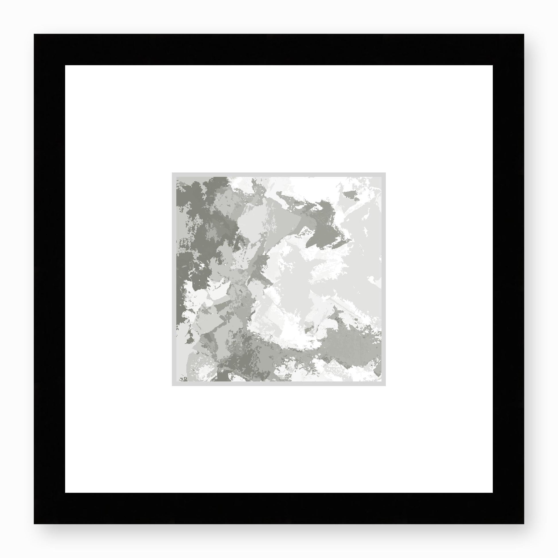 Framed Graphic Art Print, Faux Mat - 12x12 inches | FMS-1240-7691, Prints, Fine art, Black Frame, 30 x 30 cm ,12 x 12 inches