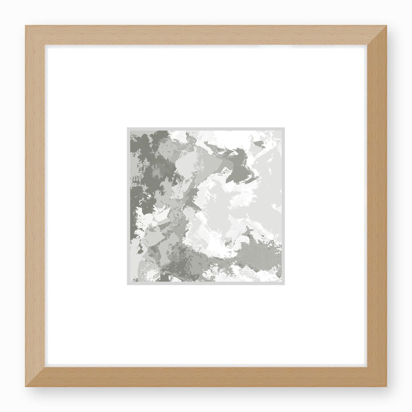 Framed Graphic Art Print, Faux Mat - 12x12 inches | FMS-1240-7691, Prints, Fine art, Natural Frame, 30 x 30 cm ,12 x 12 inches