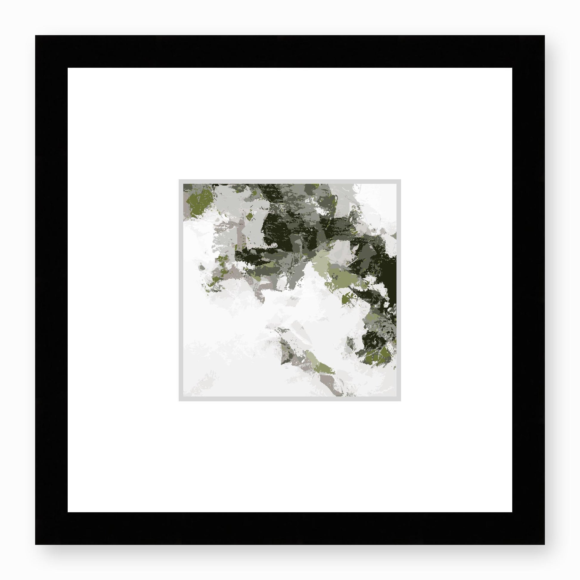Framed Graphic Art Print, Faux Mat - 12x12 inches | FMS-1240-7693, Prints, Fine art, Black Frame, 30 x 30 cm ,12 x 12 inches