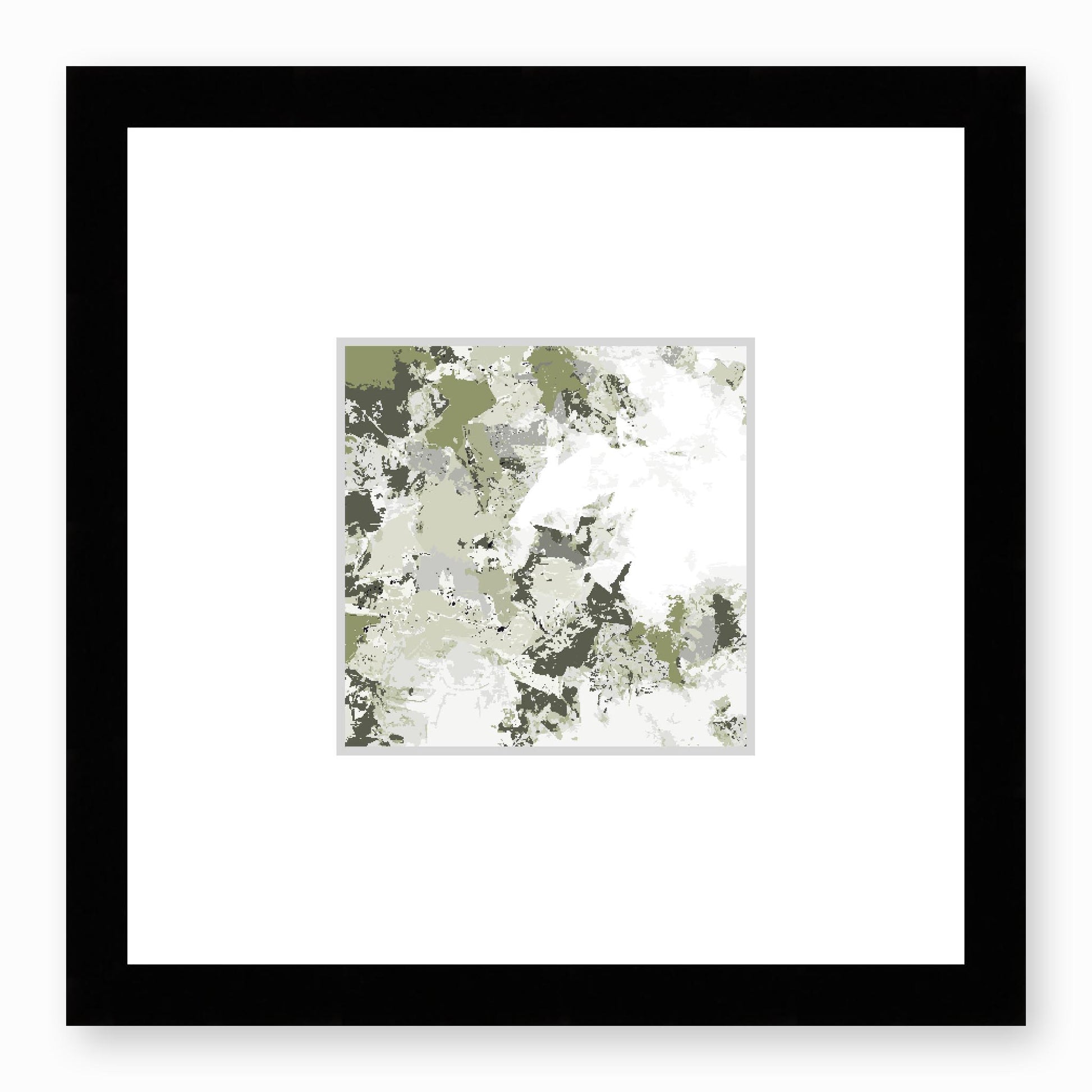 Framed Graphic Art Print, Faux Mat - 12x12 inches | FMS-1240-7695, Prints, Fine art, Black Frame, 30 x 30 cm ,12 x 12 inches