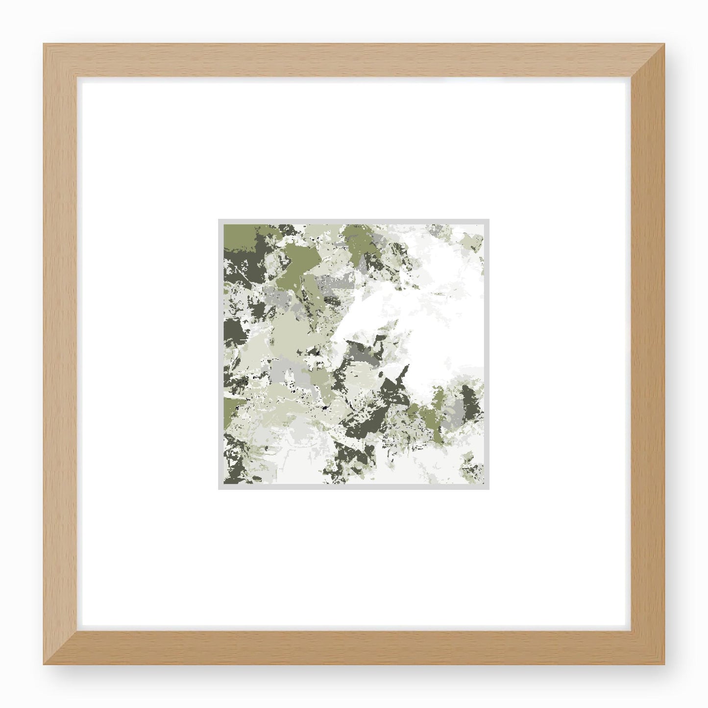 Framed Graphic Art Print, Faux Mat - 12x12 inches | FMS-1240-7695, Prints, Fine art, Natural Frame, 30 x 30 cm ,12 x 12 inches