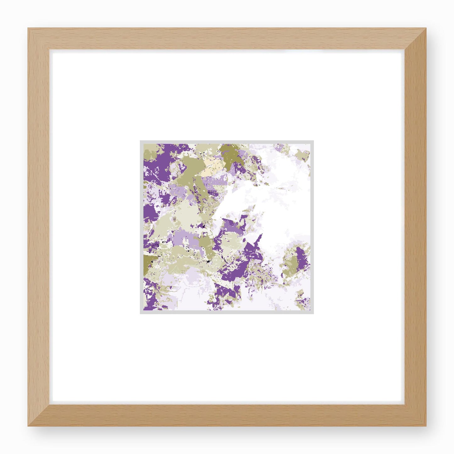 Framed Graphic Art Print, Faux Mat - 12x12 inches | FMS-1250-7695, Prints, Graphic art, Natural Frame, 30 x 30 cm ,12 x 12 inches