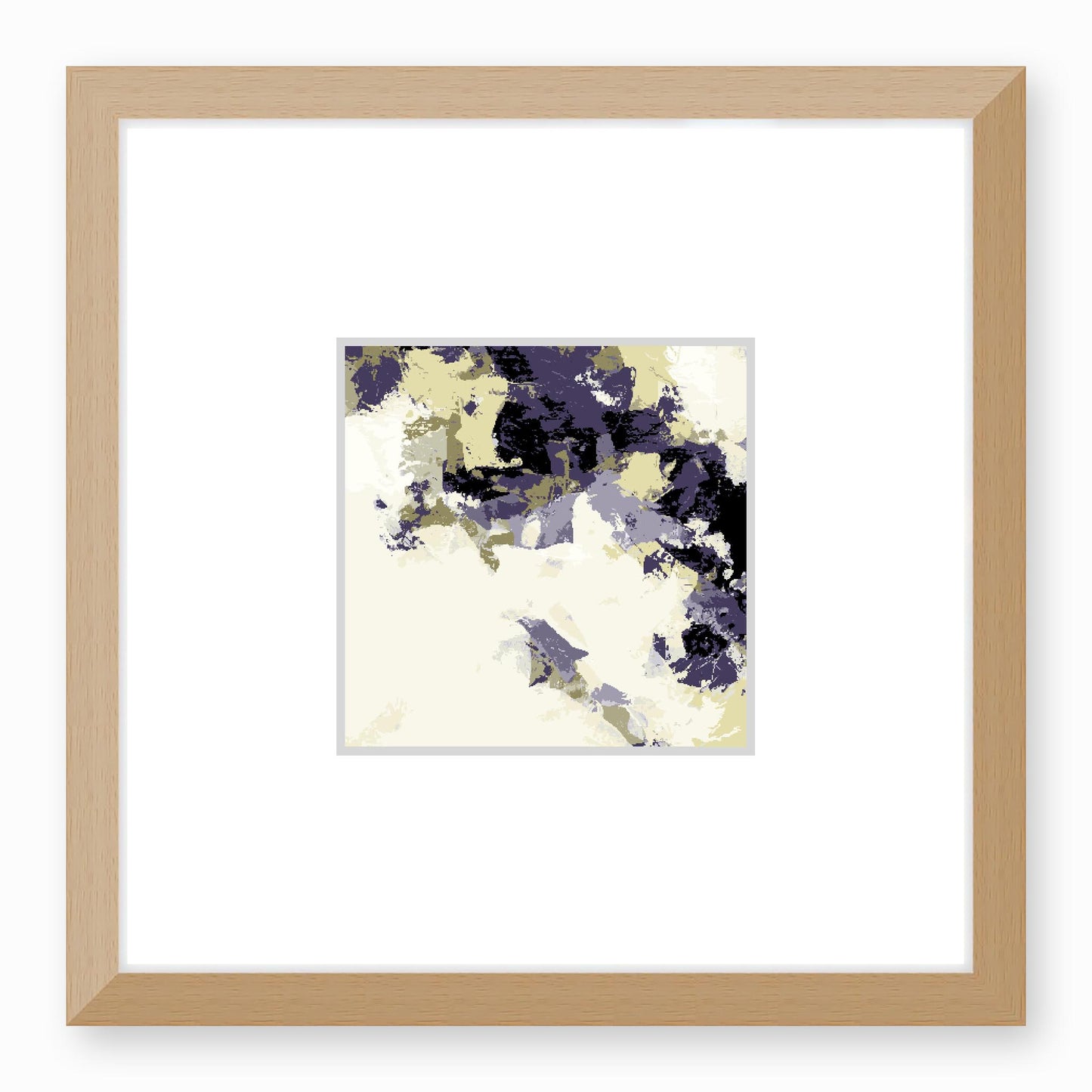 Framed Graphic Art Print, Faux Mat - 12x12 inches | FMS-1261-7693, Prints, Graphic art, Natural Frame, 30 x 30 cm ,12 x 12 inches
