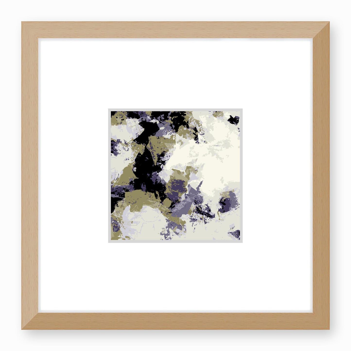 Framed Graphic Art Print, Faux Mat - 12x12 inches | FMS-1261-7695, Prints, Graphic art, Natural Frame, 30 x 30 cm ,12 x 12 inches